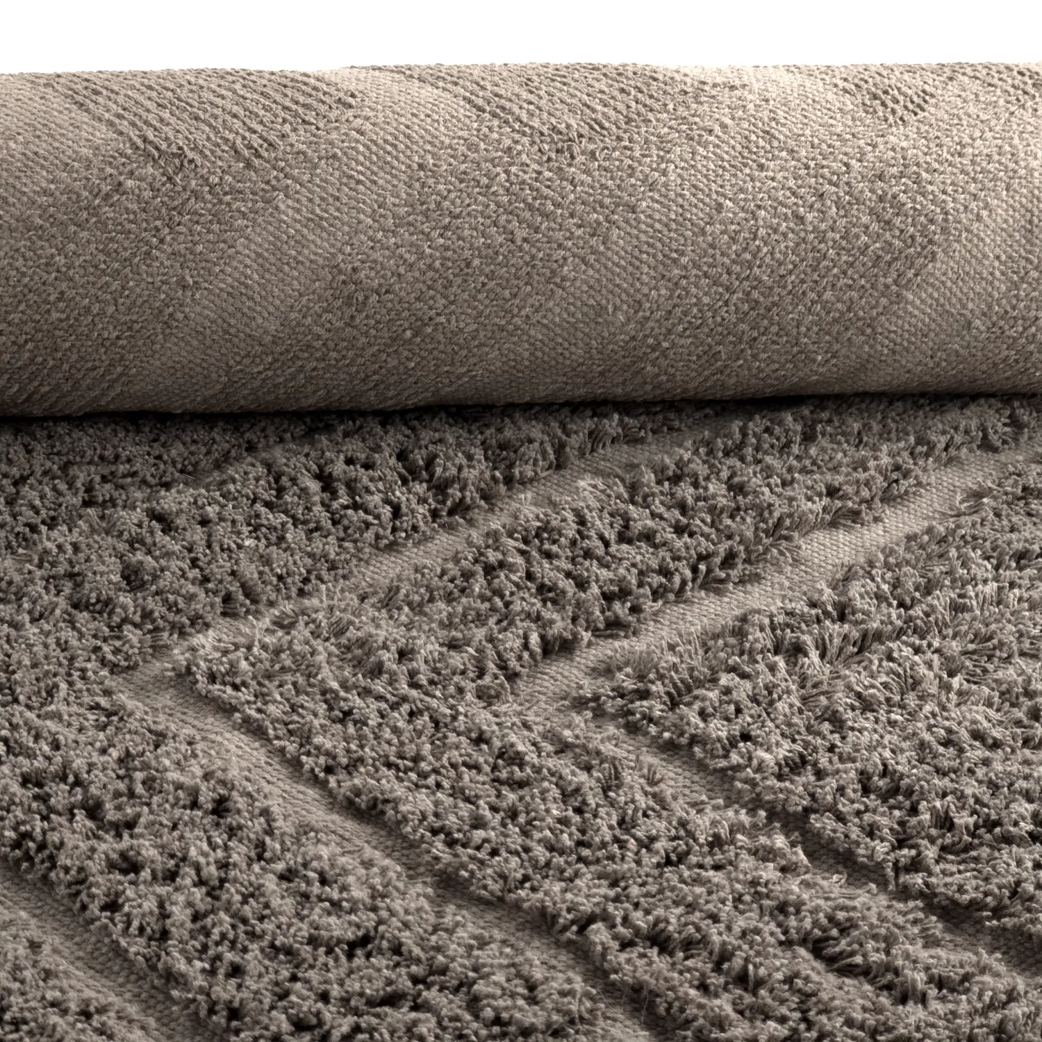 Shaggy rugs - Conara Natural Cotton Shaggy (taupe)