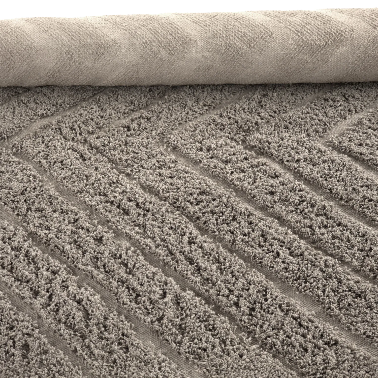 Shaggy rugs - Conara Natural Cotton Shaggy (taupe)