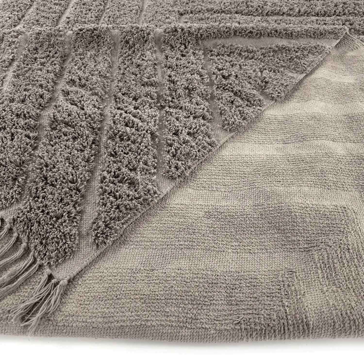 Shaggy rugs - Conara Natural Cotton Shaggy (taupe)