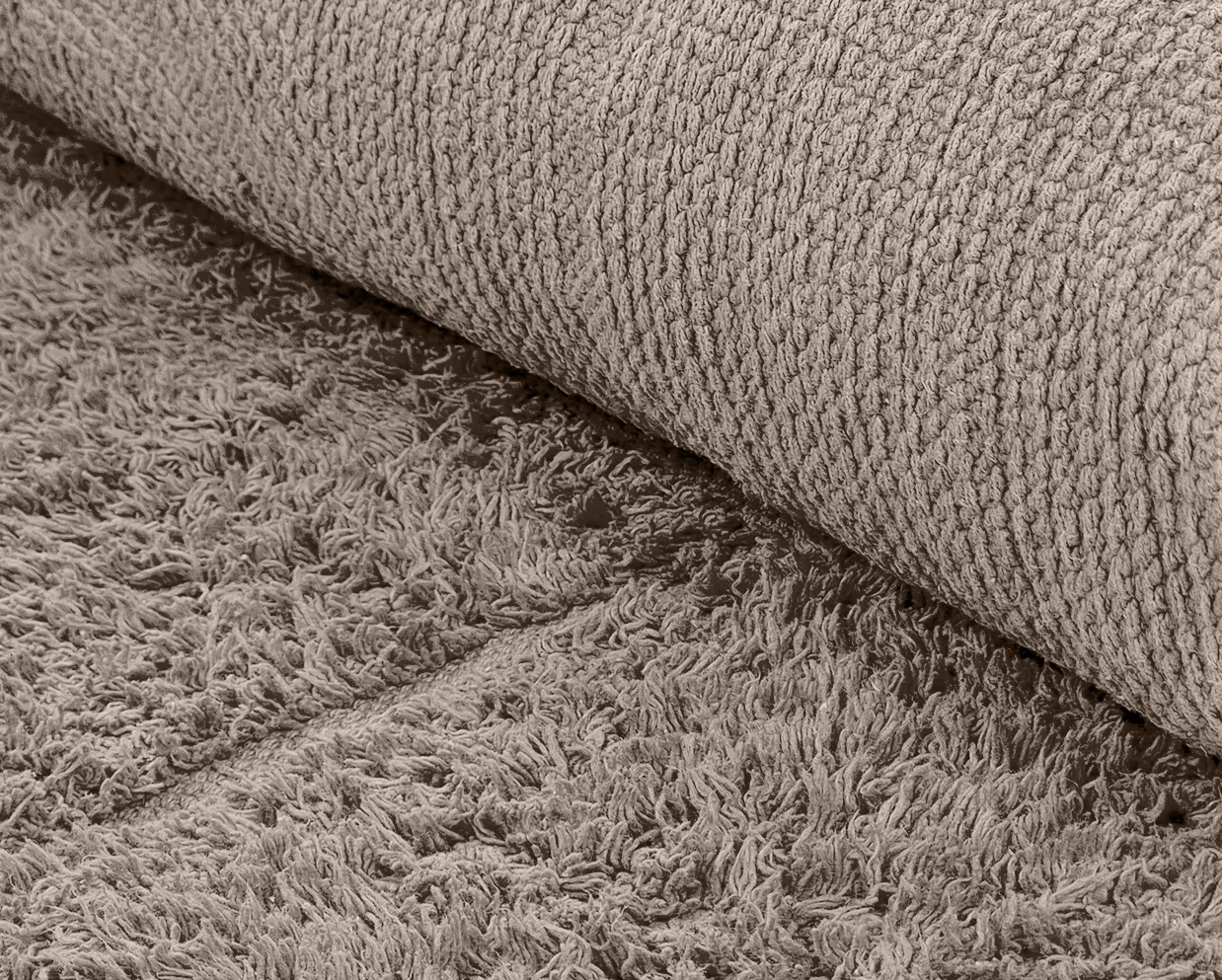 Round rug - Cremona Natural Cotton Shaggy (taupe)