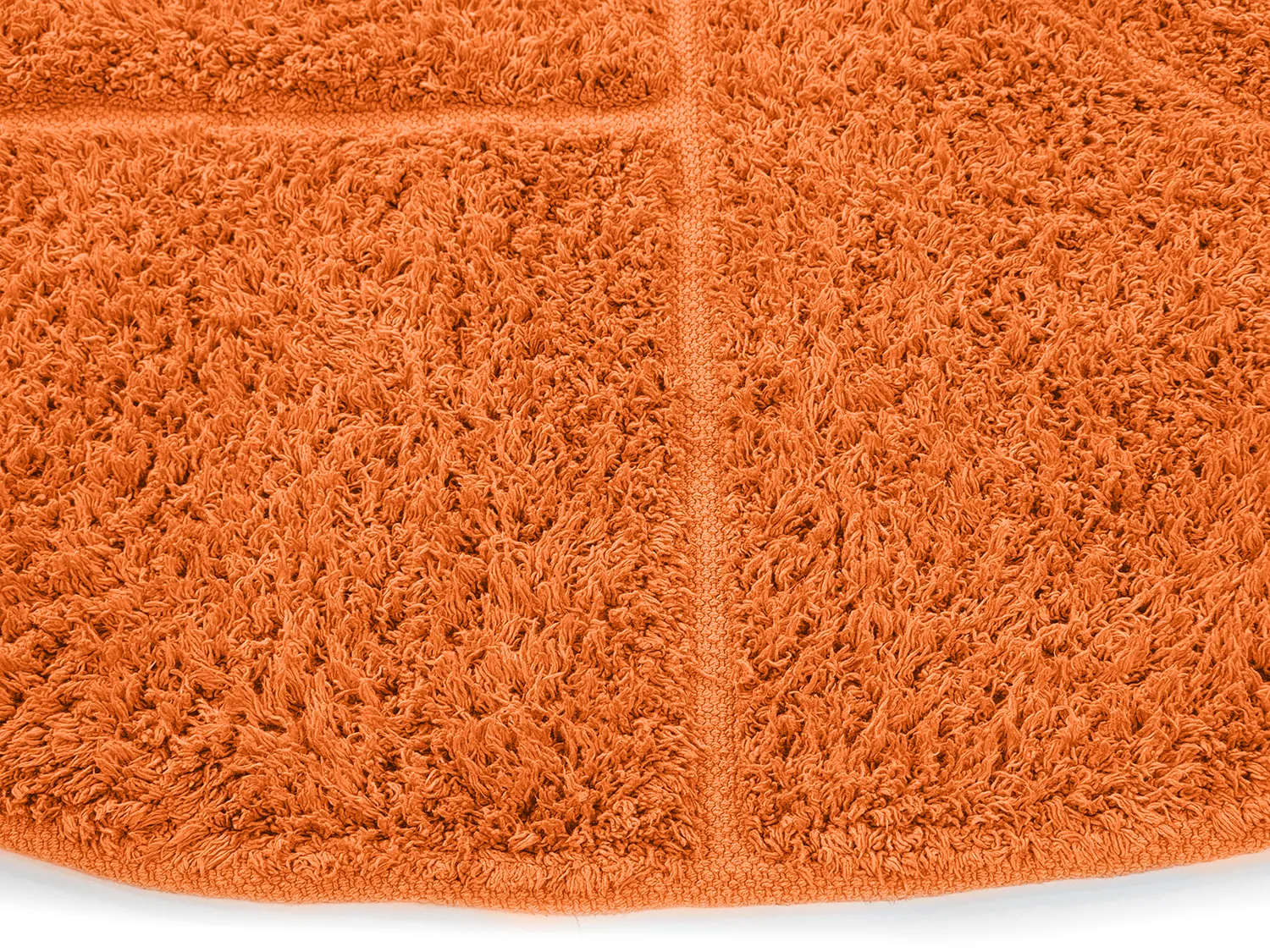 Round rug - Cremona Natural Cotton Shaggy (orange)