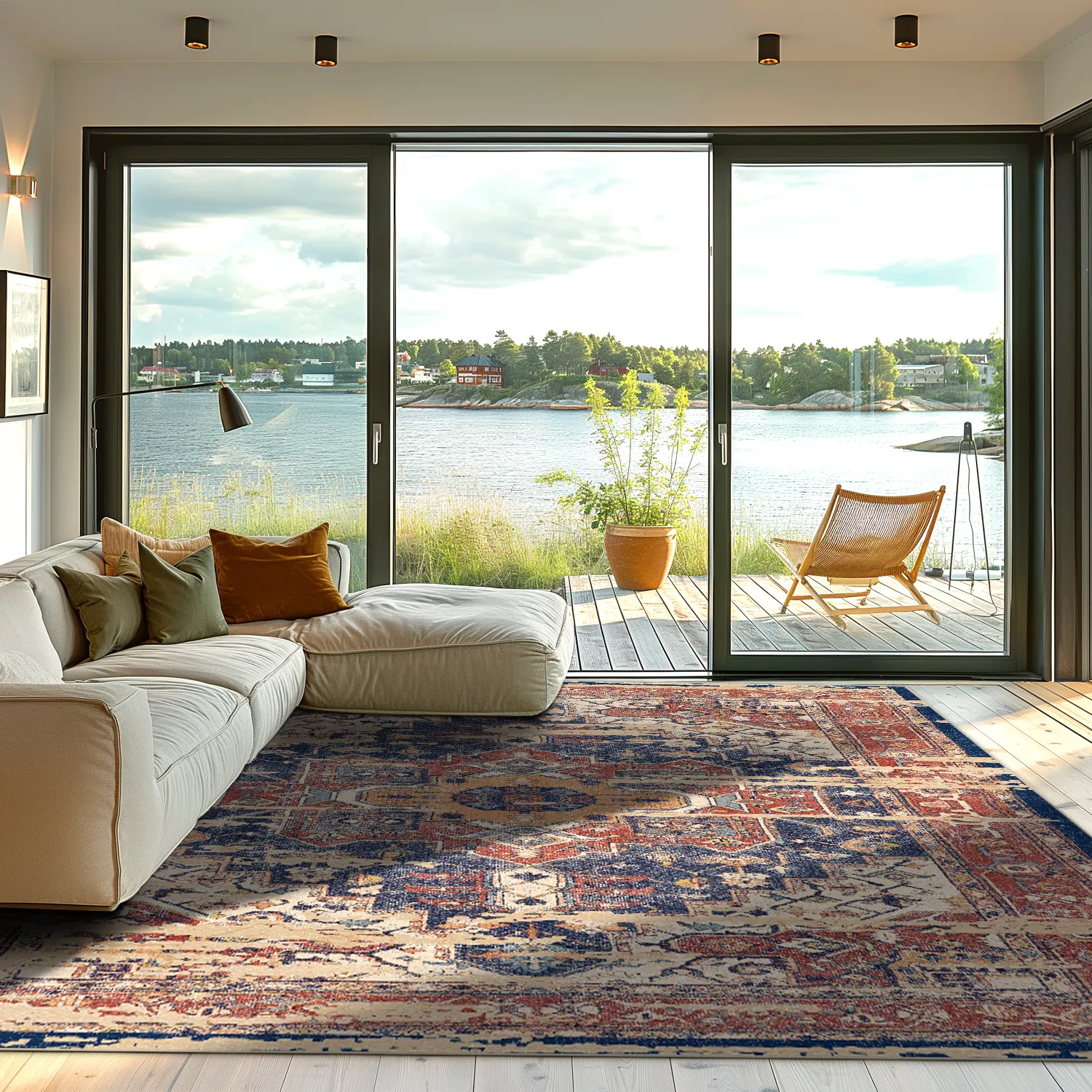 Wilton rug - Darnah (red/multi)