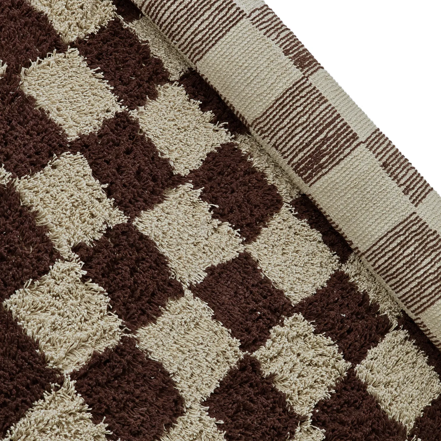 Shaggy rugs - Elsey Natural Cotton Shaggy (beige/brown)