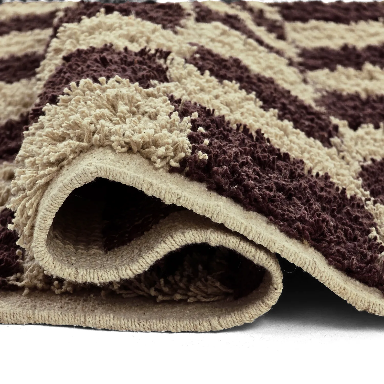 Shaggy rugs - Elsey Natural Cotton Shaggy (beige/brown)
