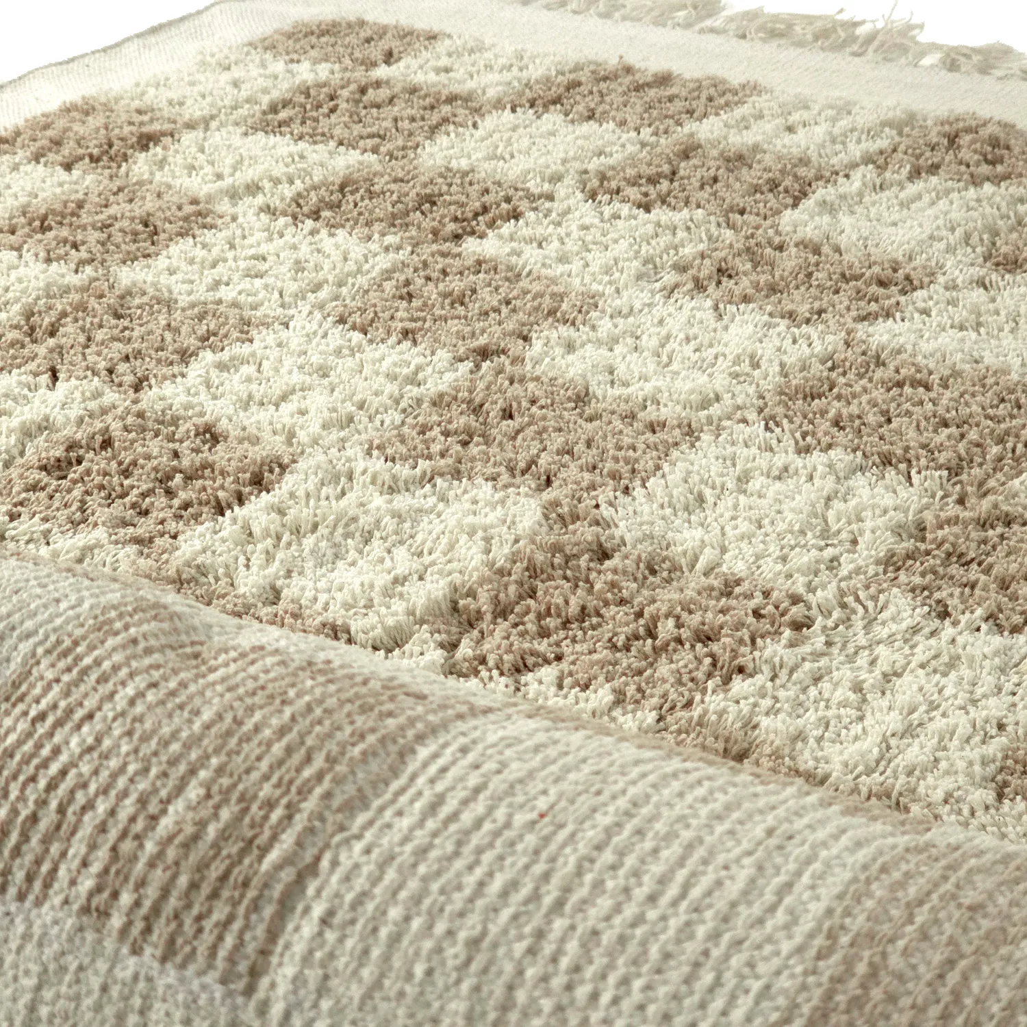 Shaggy rugs - Elsey Natural Cotton Shaggy (cream/sand)