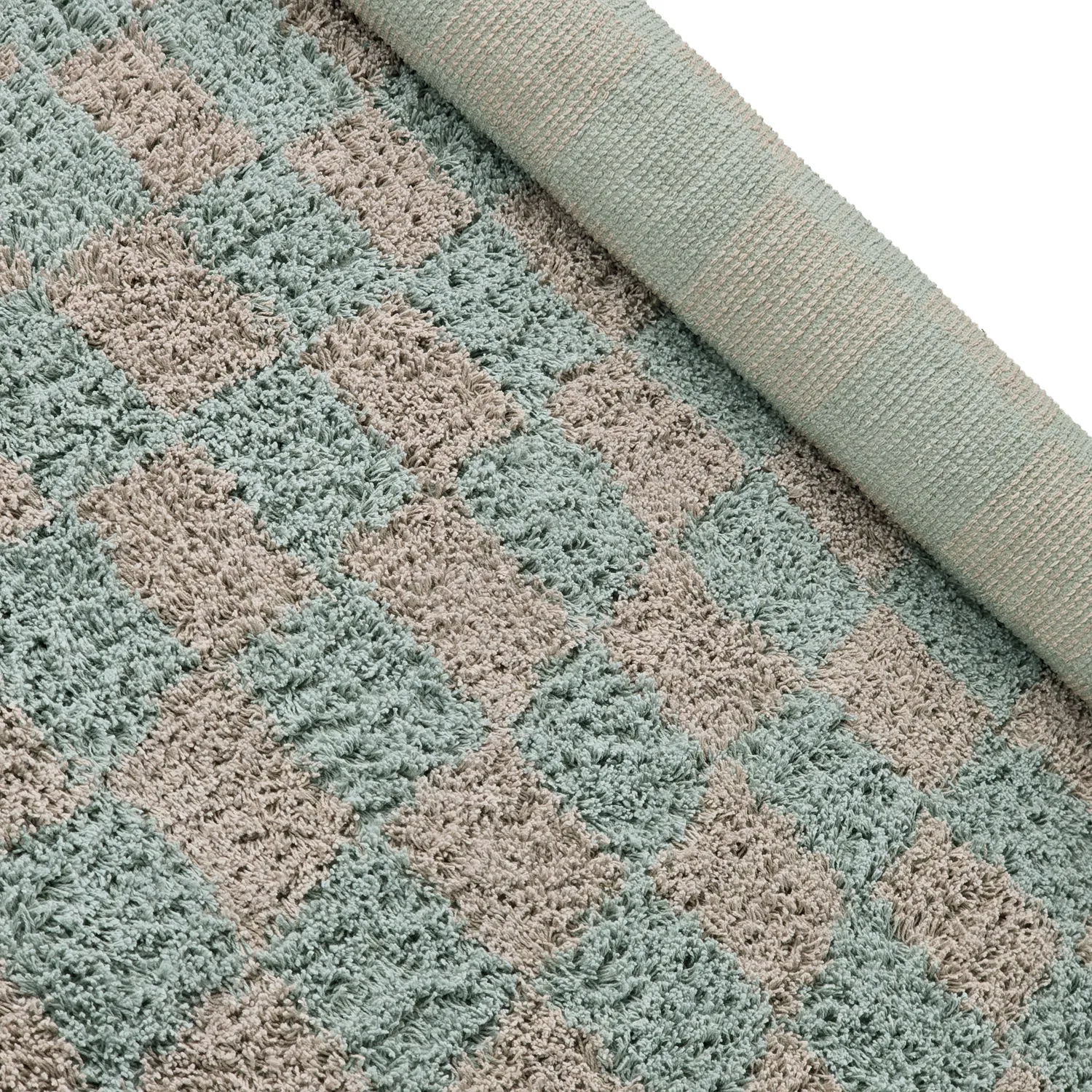Shaggy rugs - Elsey Natural Cotton Shaggy (grey/pink)