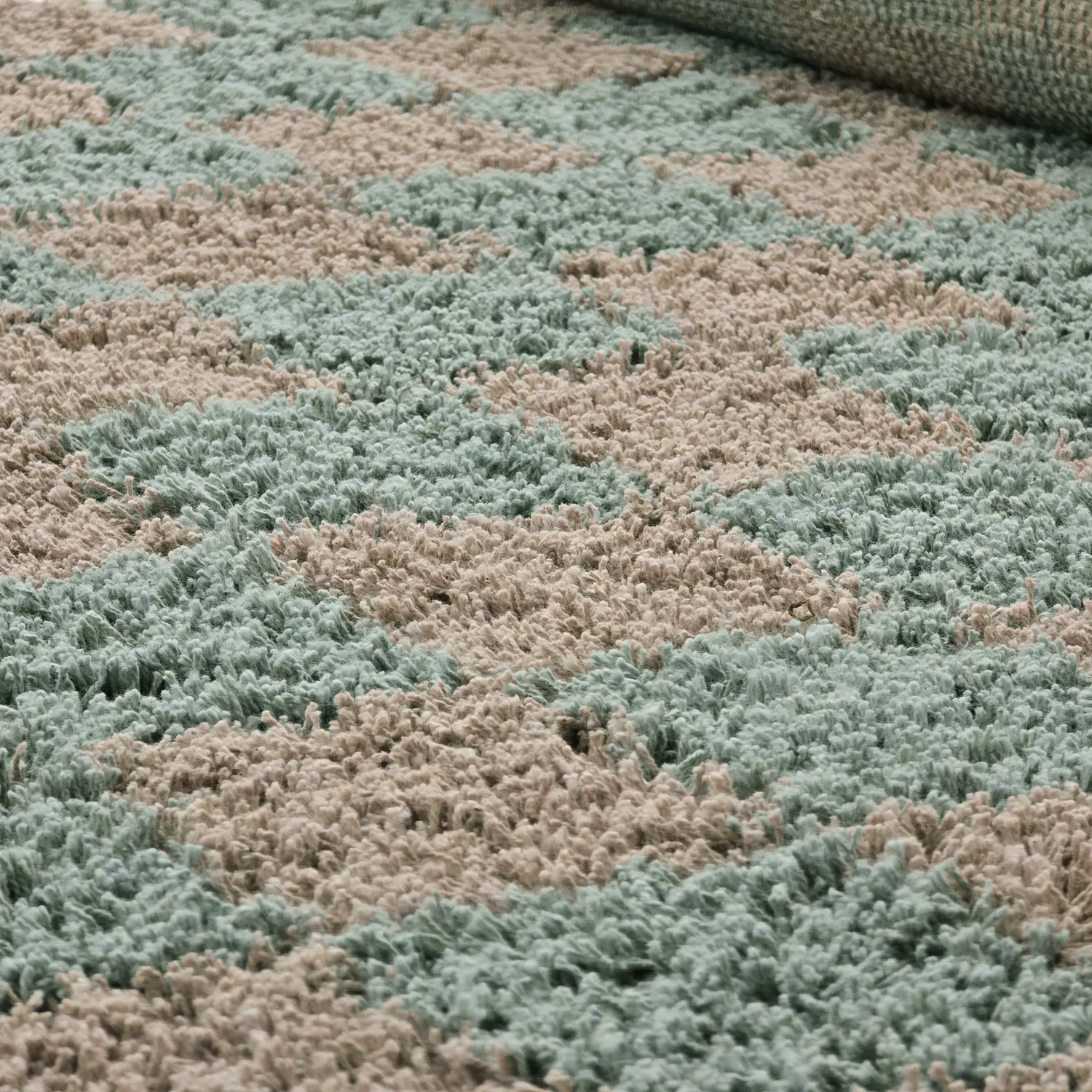 Shaggy rugs - Elsey Natural Cotton Shaggy (grey/pink)