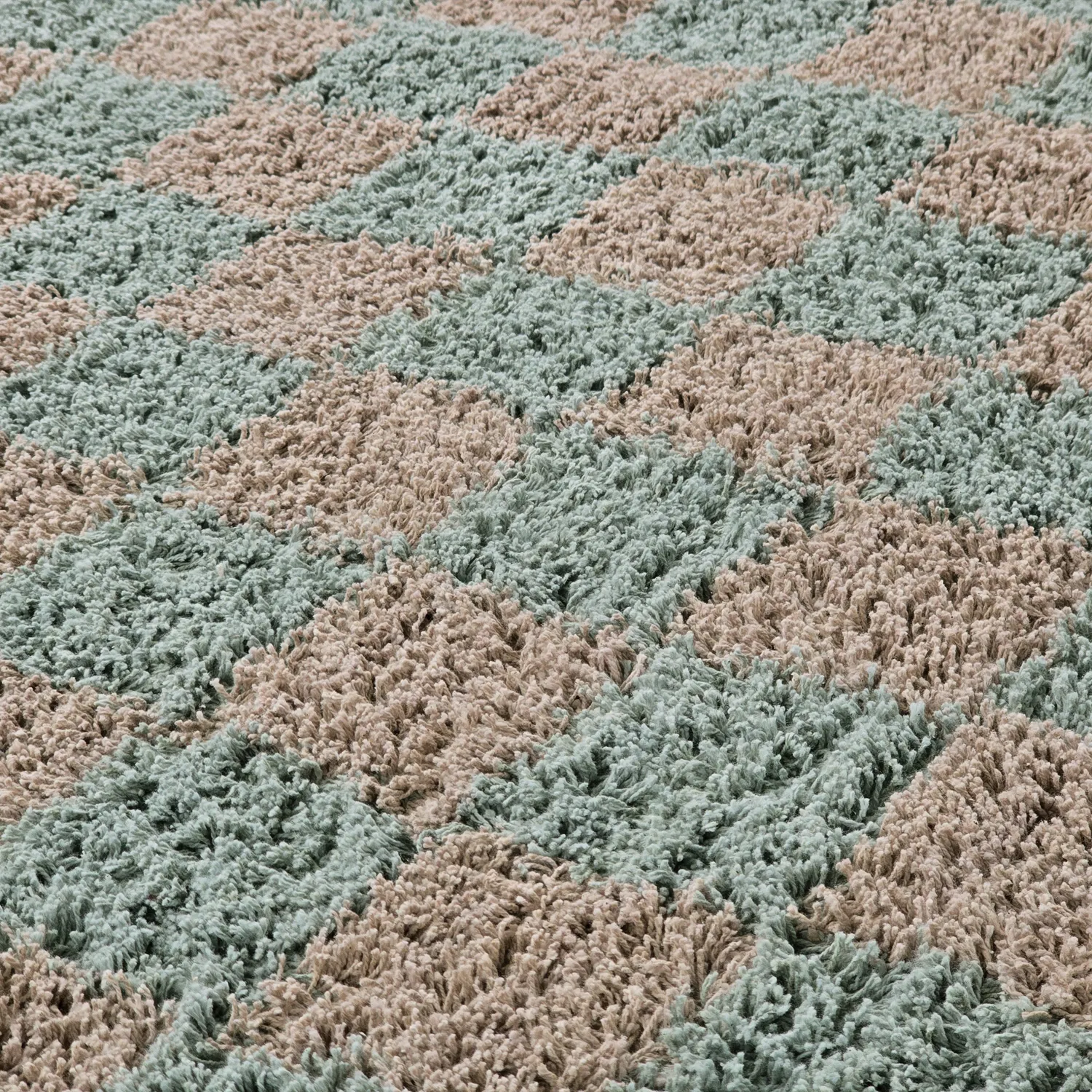 Shaggy rugs - Elsey Natural Cotton Shaggy (grey/pink)