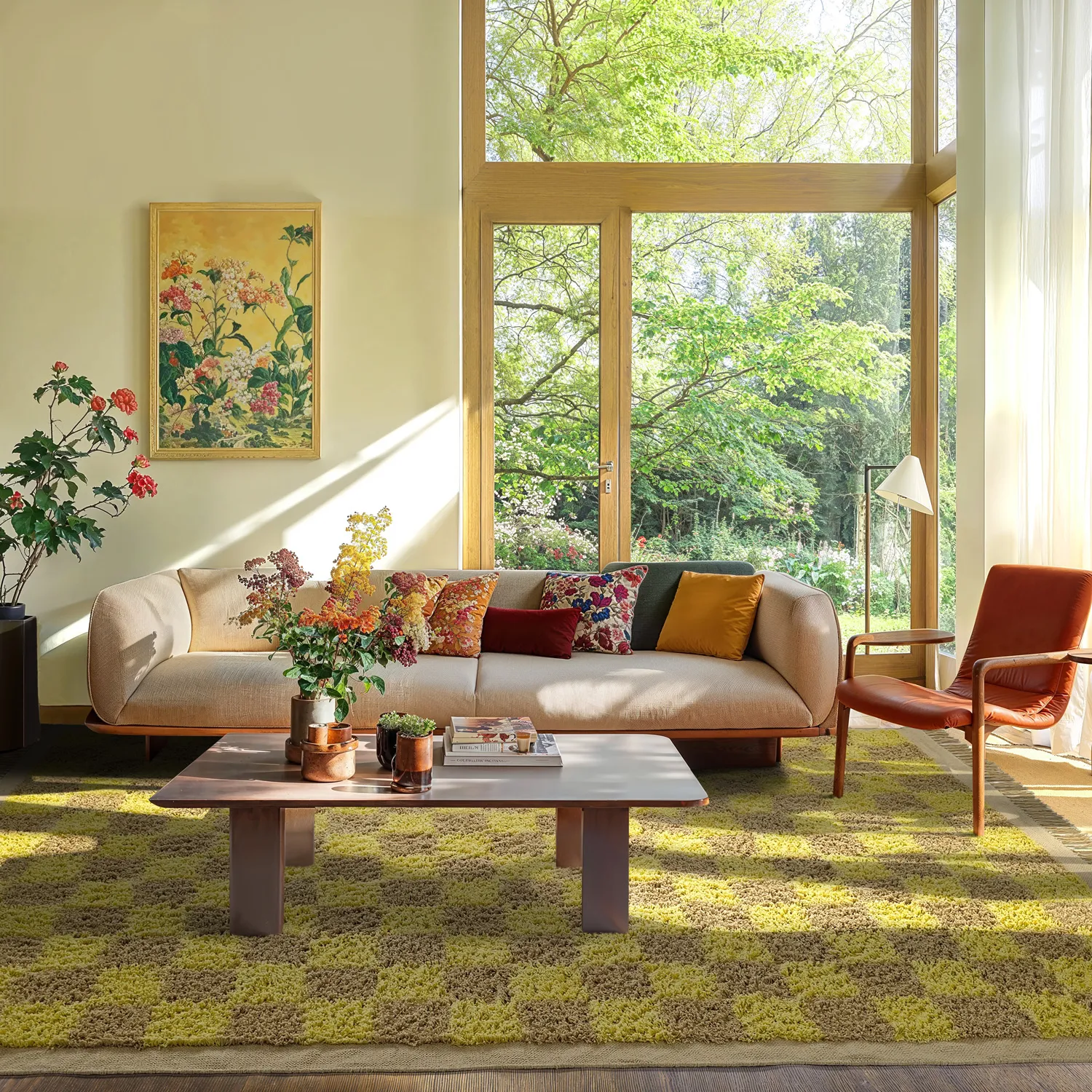 Shaggy rugs - Elsey Natural Cotton Shaggy (yellow/beige)
