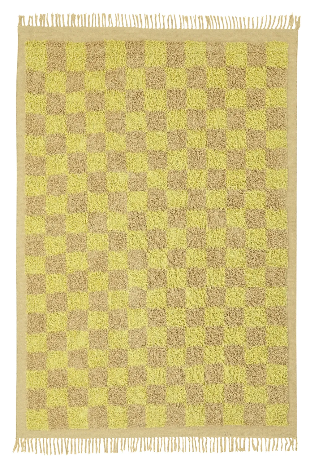 Shaggy rugs - Elsey Natural Cotton Shaggy (yellow/beige)