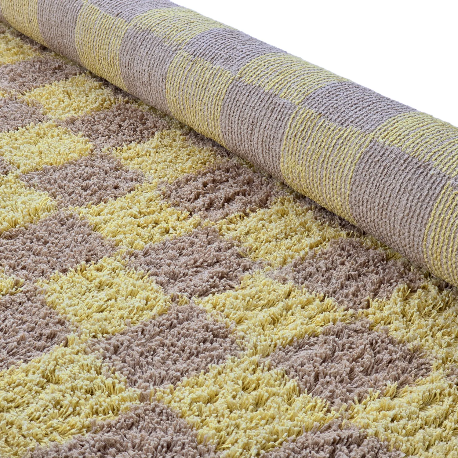 Shaggy rugs - Elsey Natural Cotton Shaggy (yellow/beige)