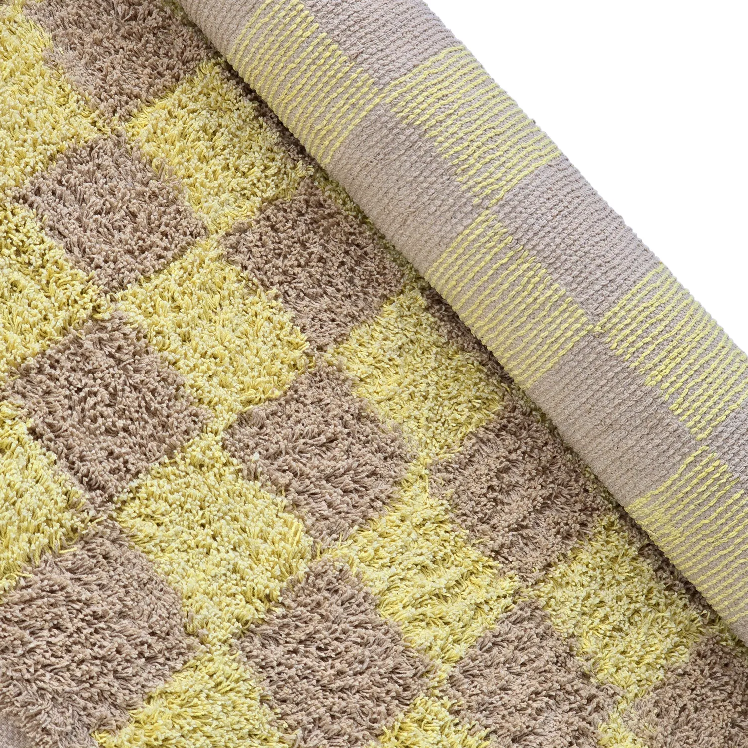 Shaggy rugs - Elsey Natural Cotton Shaggy (yellow/beige)