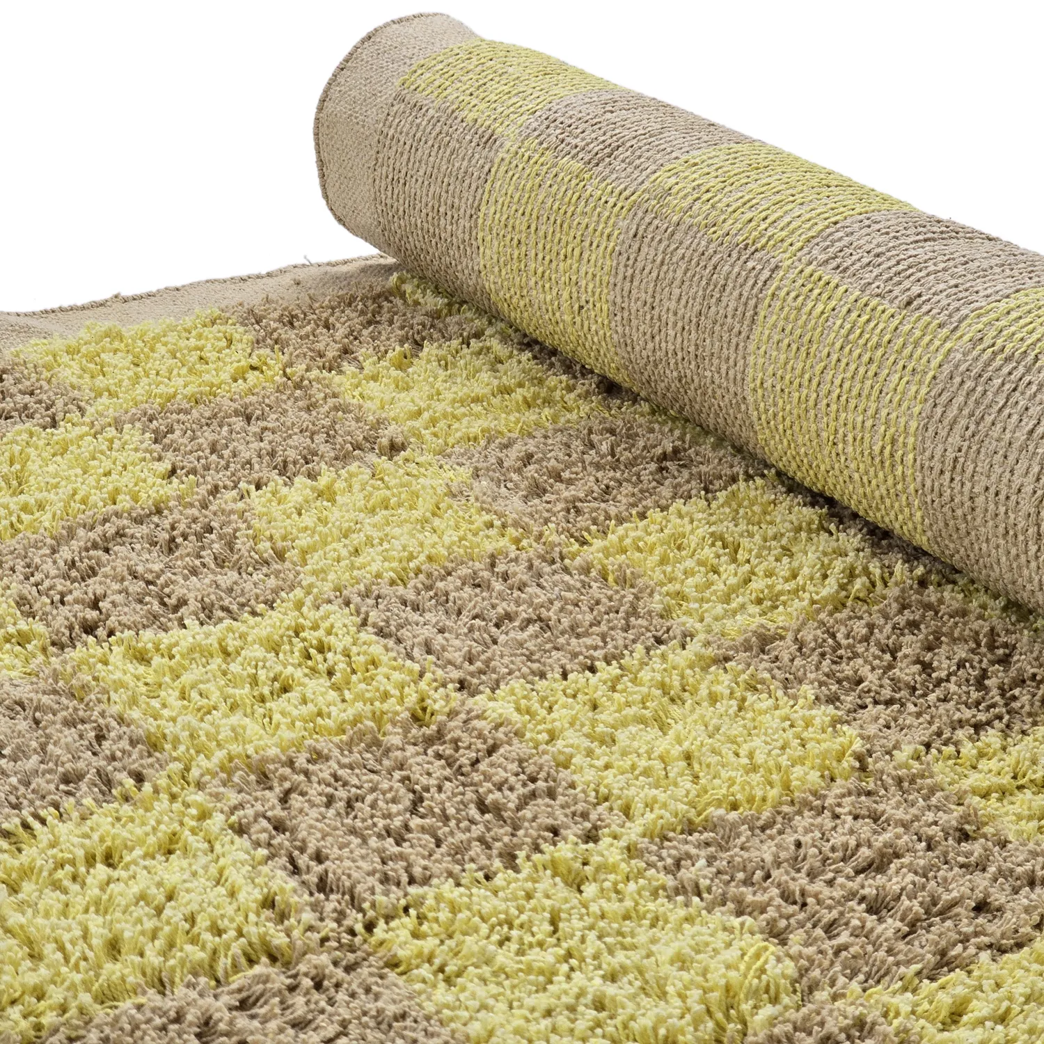 Shaggy rugs - Elsey Natural Cotton Shaggy (yellow/beige)