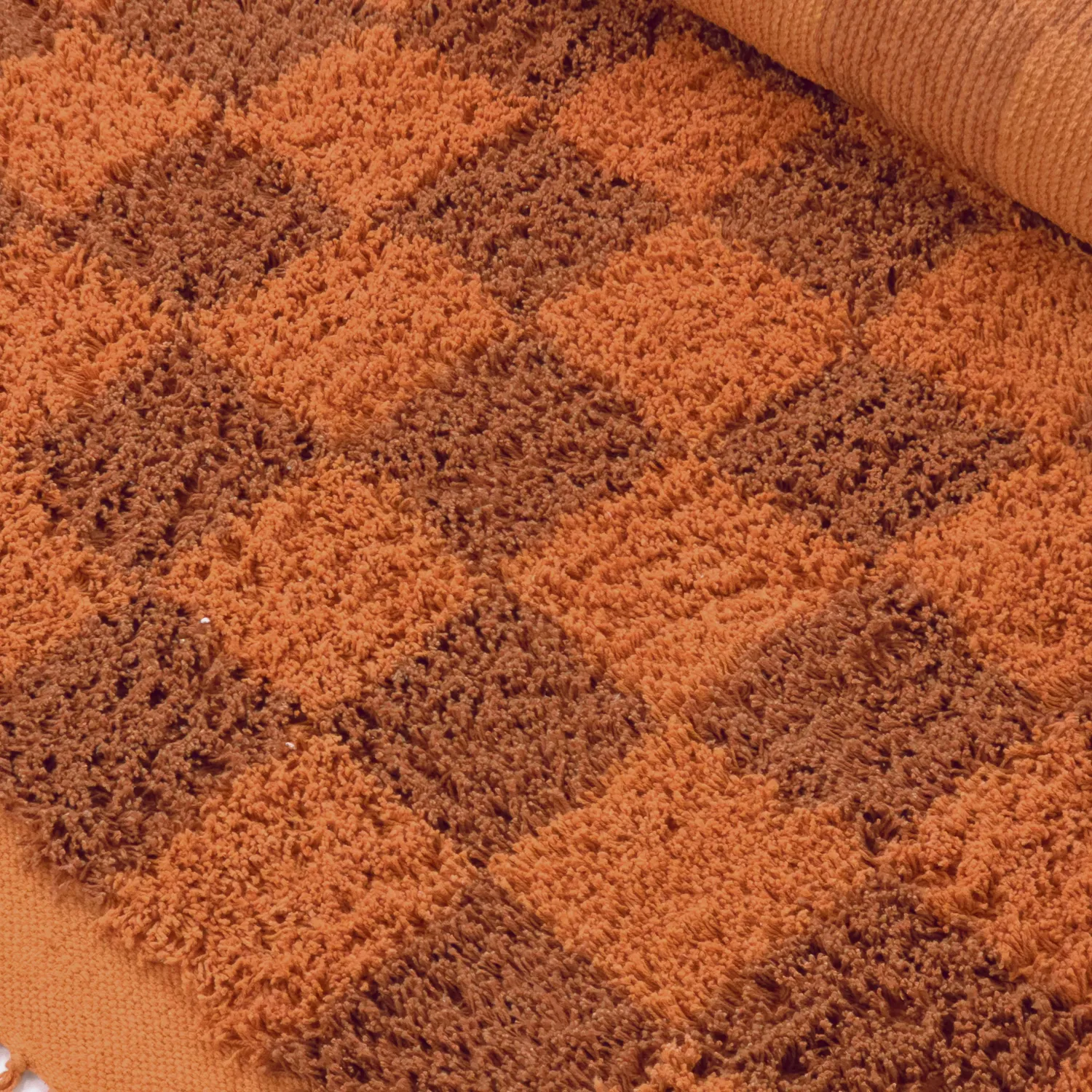 Shaggy rugs - Elsey Natural Cotton Shaggy (orange/red)