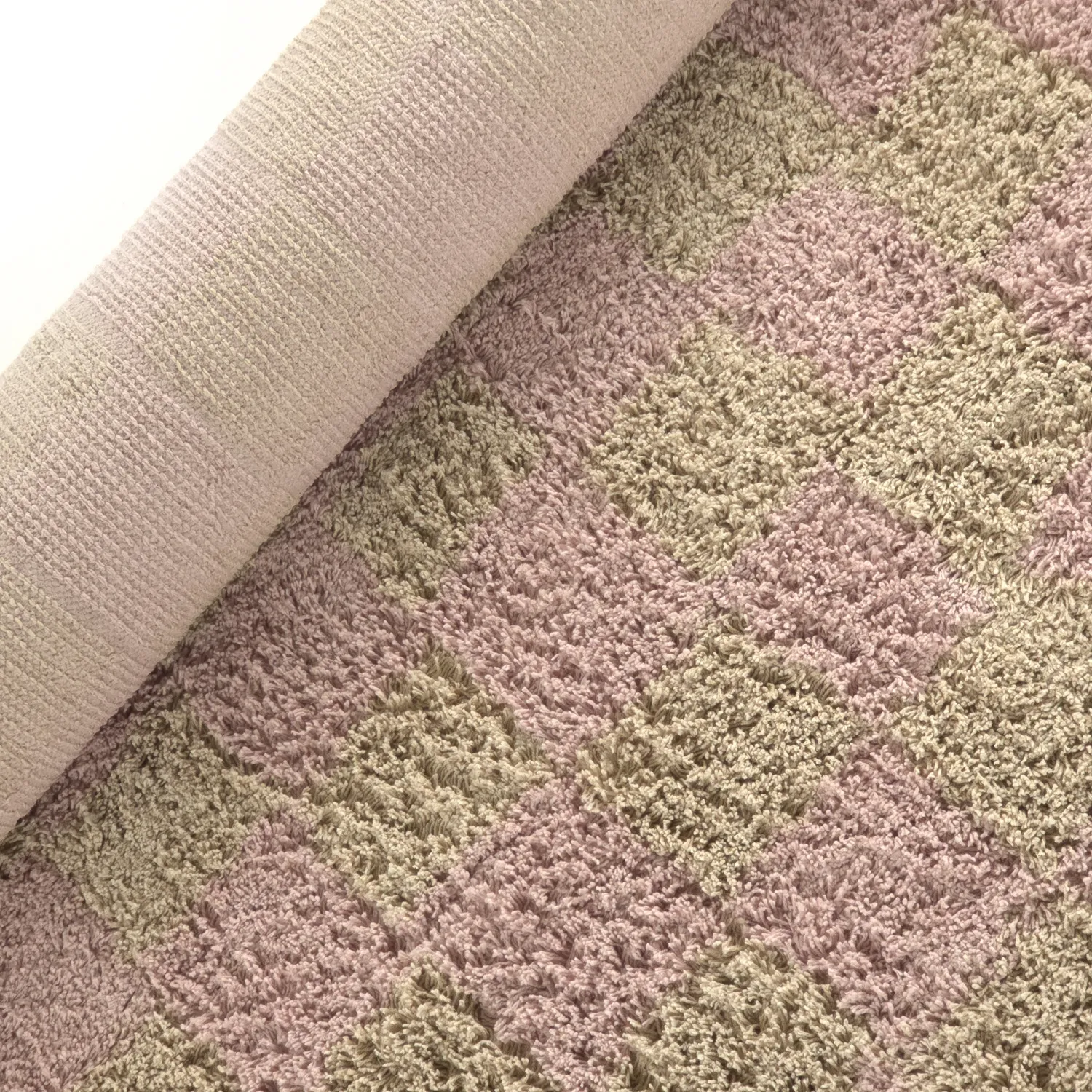 Shaggy rugs - Elsey Natural Cotton Shaggy (pink/orange)