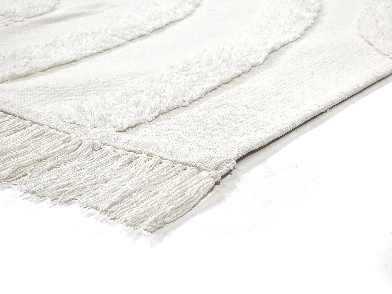 Shaggy rugs - Emilia Natural Cotton Shaggy (offwhite)