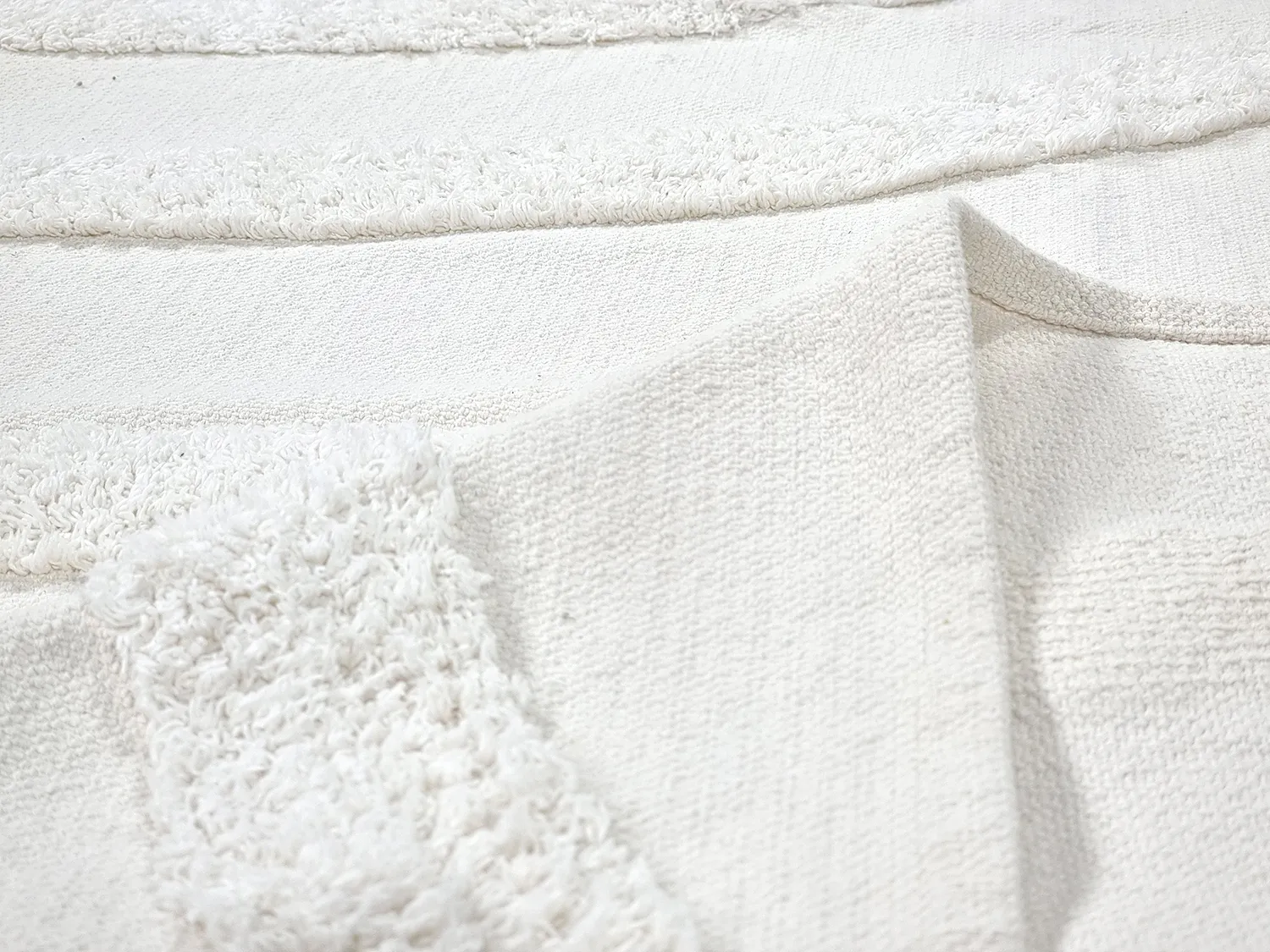 Shaggy rugs - Emilia Natural Cotton Shaggy (offwhite)