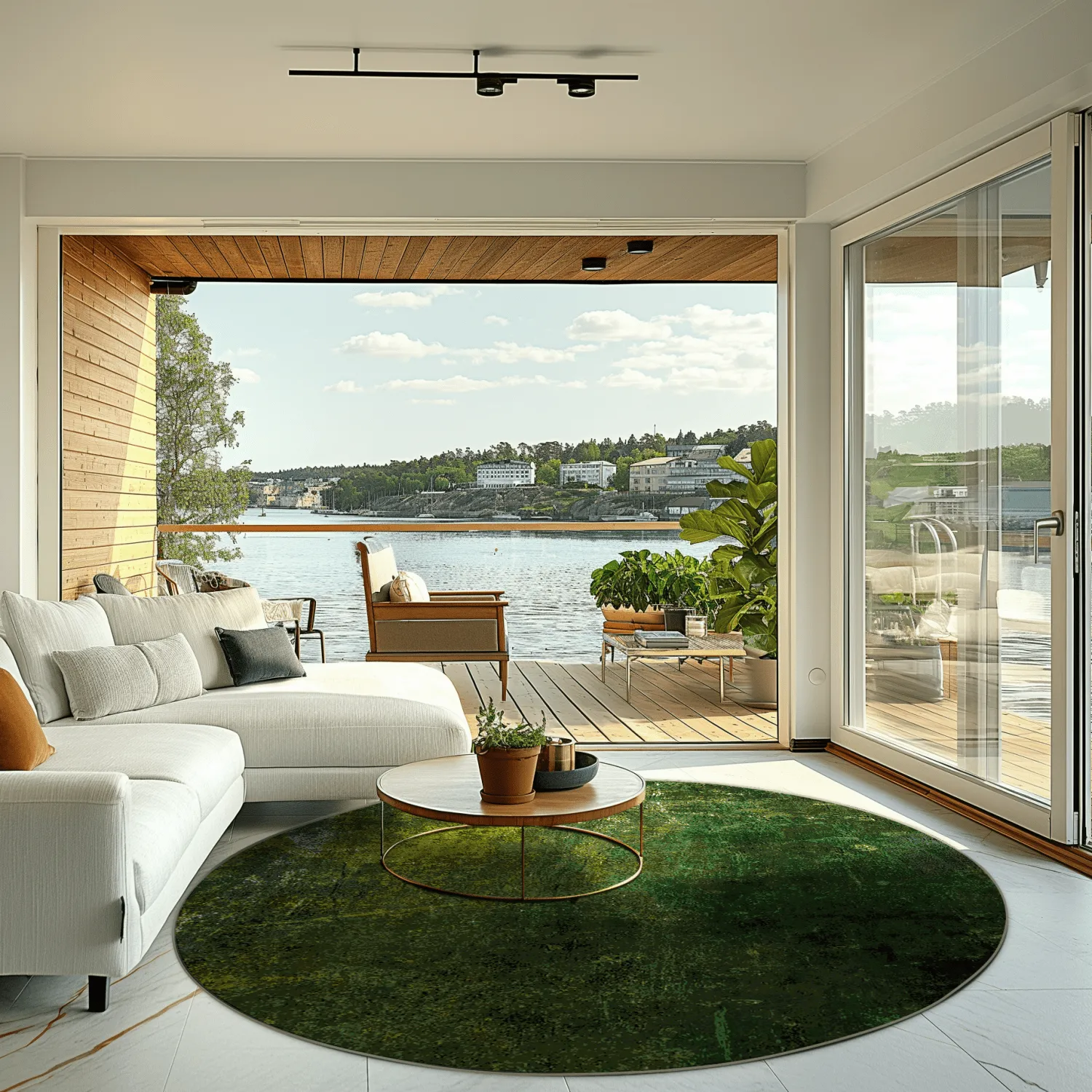Round rug - Estrada (green)