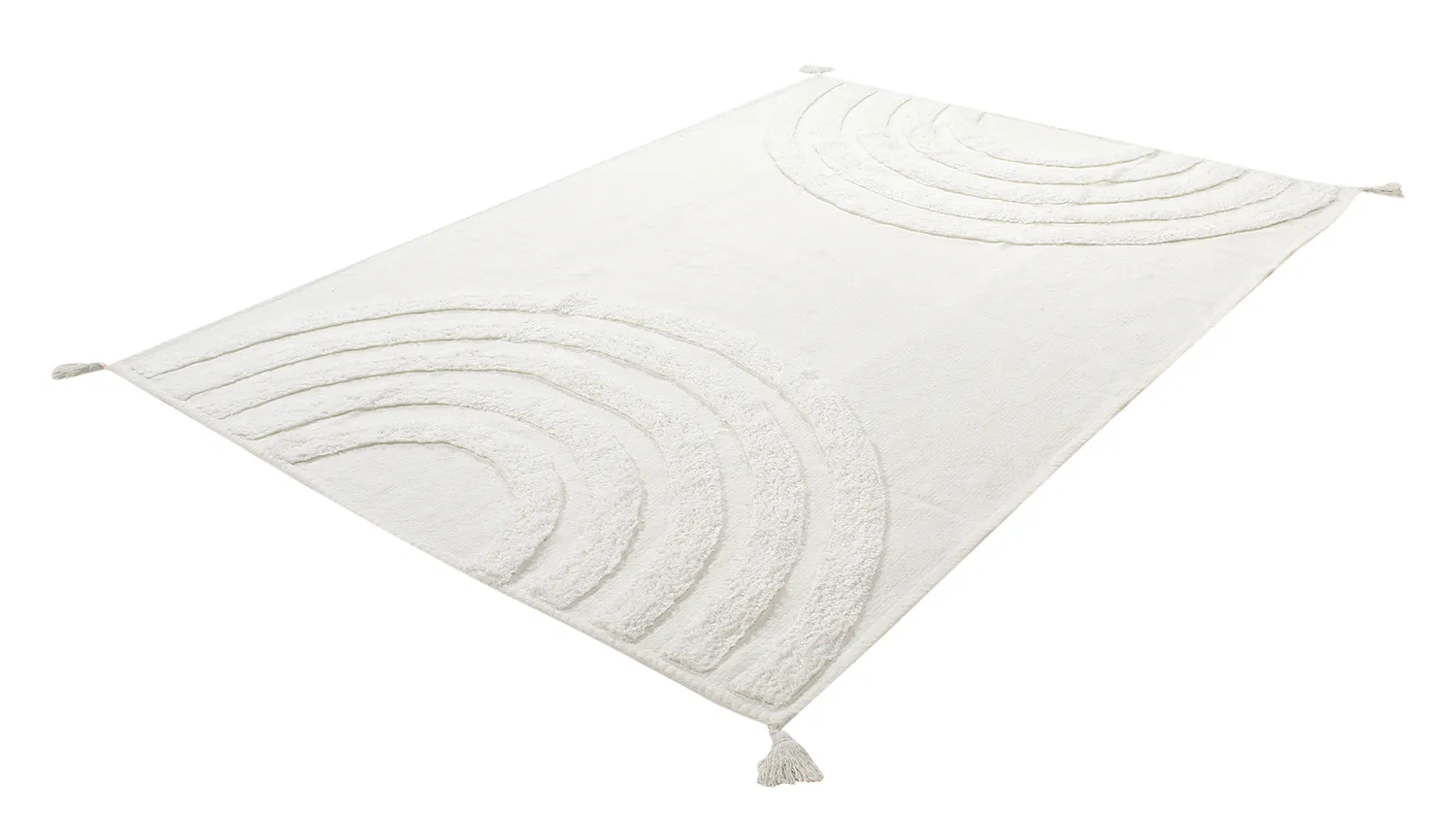 Shaggy rugs - Everly Natural Cotton Shaggy (offwhite)