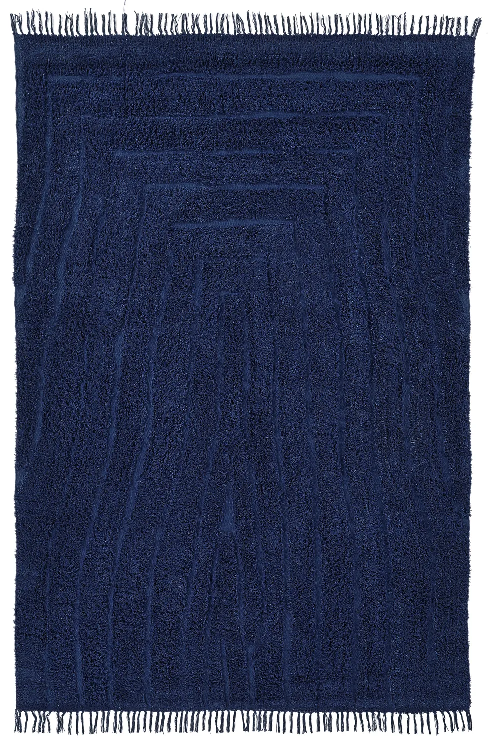 Shaggy rugs - Farley Natural Cotton Shaggy (blue)