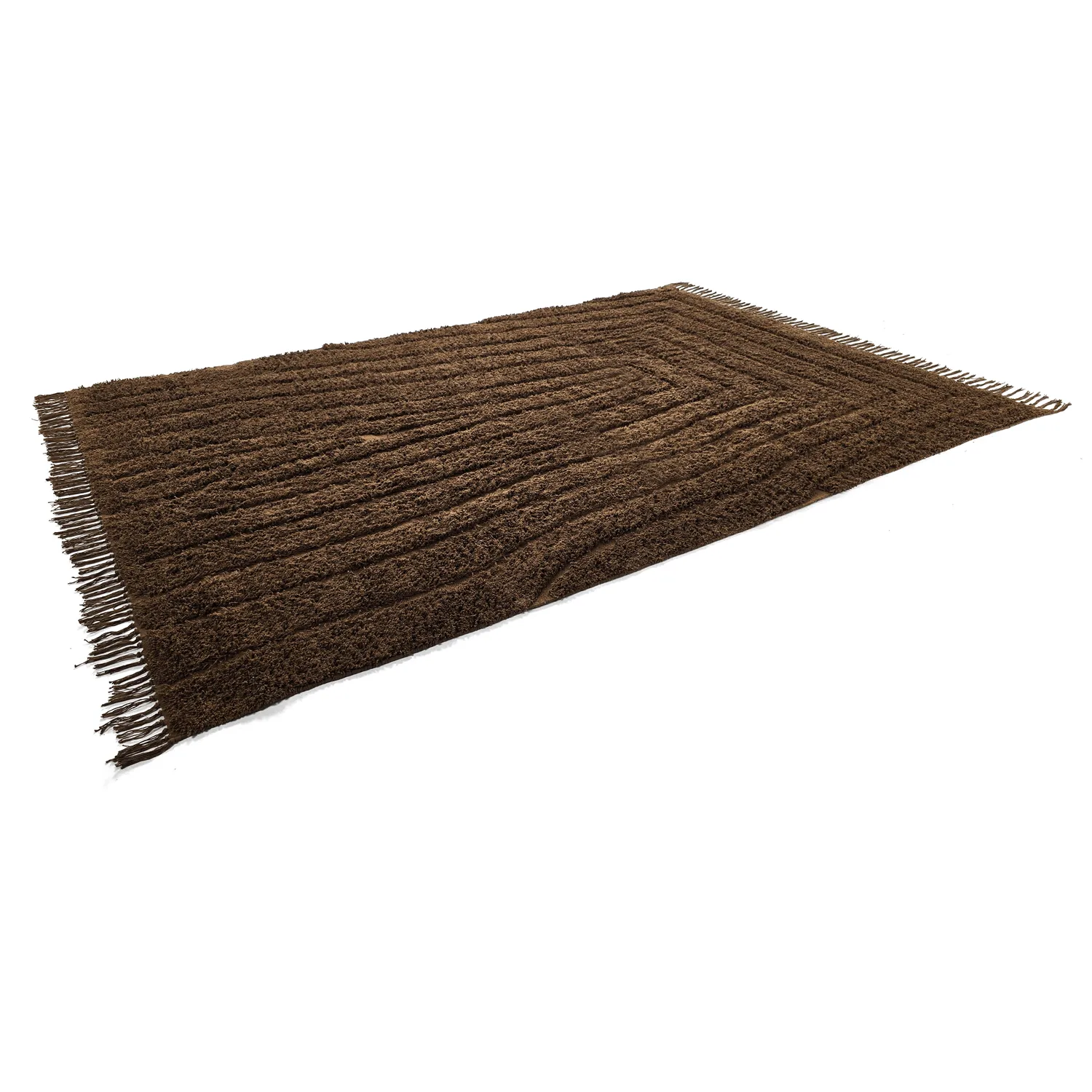 Shaggy rugs - Farley Natural Cotton Shaggy (brown)