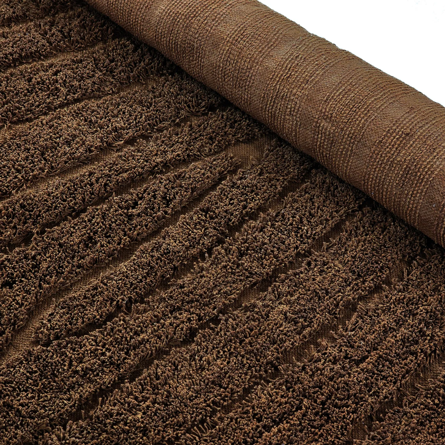 Shaggy rugs - Farley Natural Cotton Shaggy (brown)
