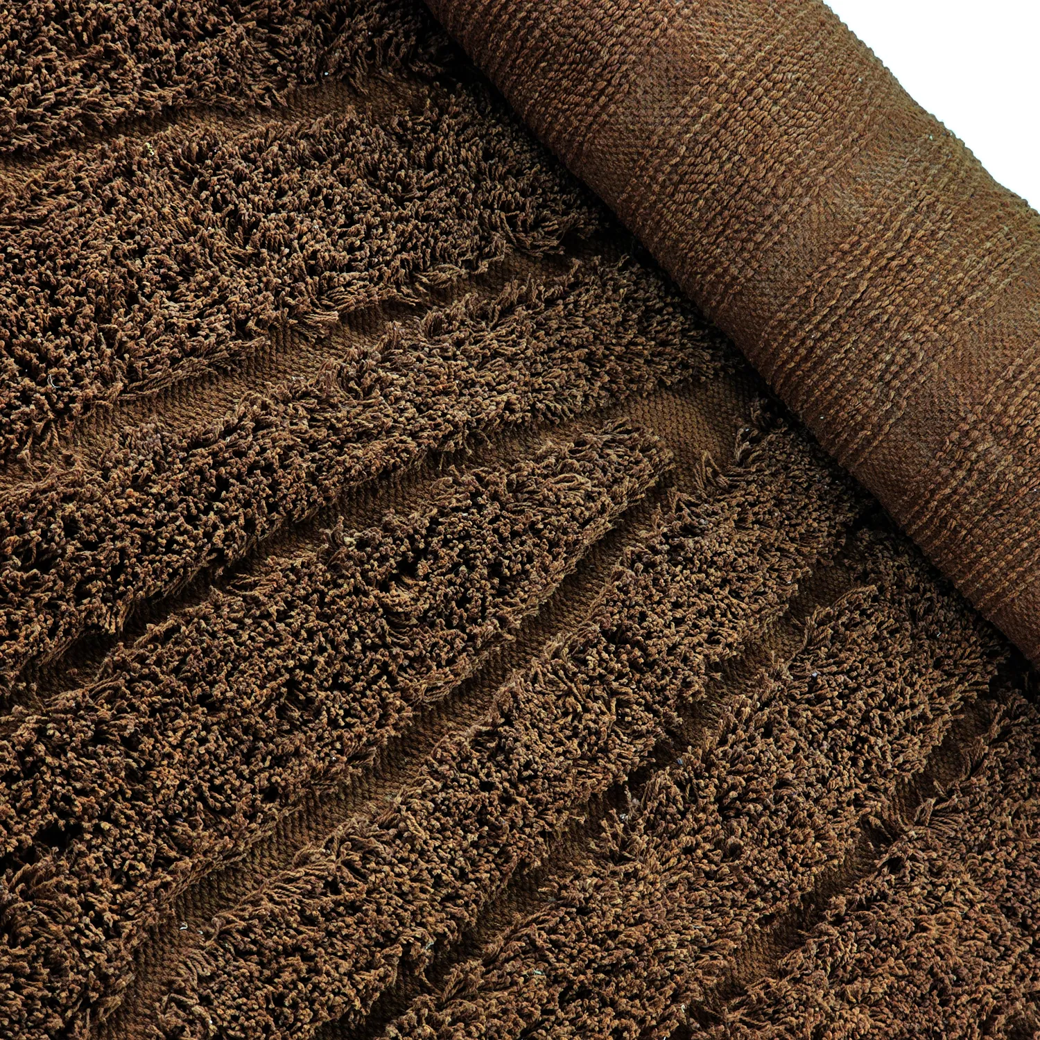 Shaggy rugs - Farley Natural Cotton Shaggy (brown)