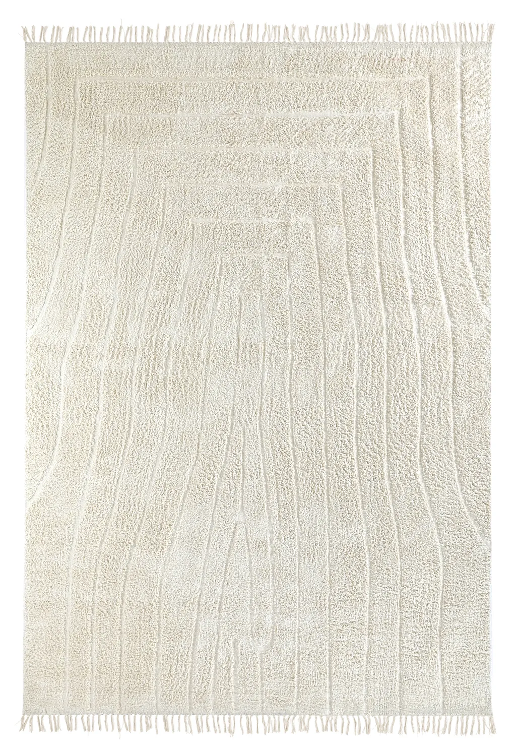 Shaggy rugs - Farley Natural Cotton Shaggy (off-white)
