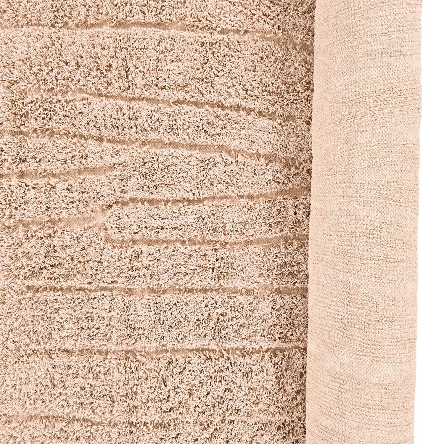 Shaggy rugs - Farley Natural Cotton Shaggy (pink)