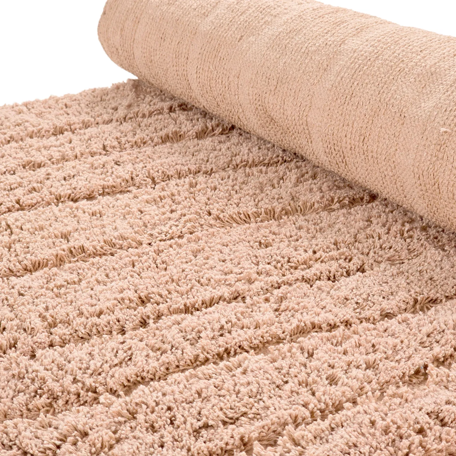 Shaggy rugs - Farley Natural Cotton Shaggy (pink)