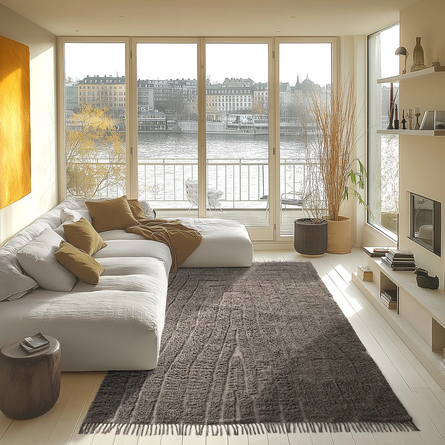 Shaggy rugs - Farley Natural Cotton Shaggy (taupe)