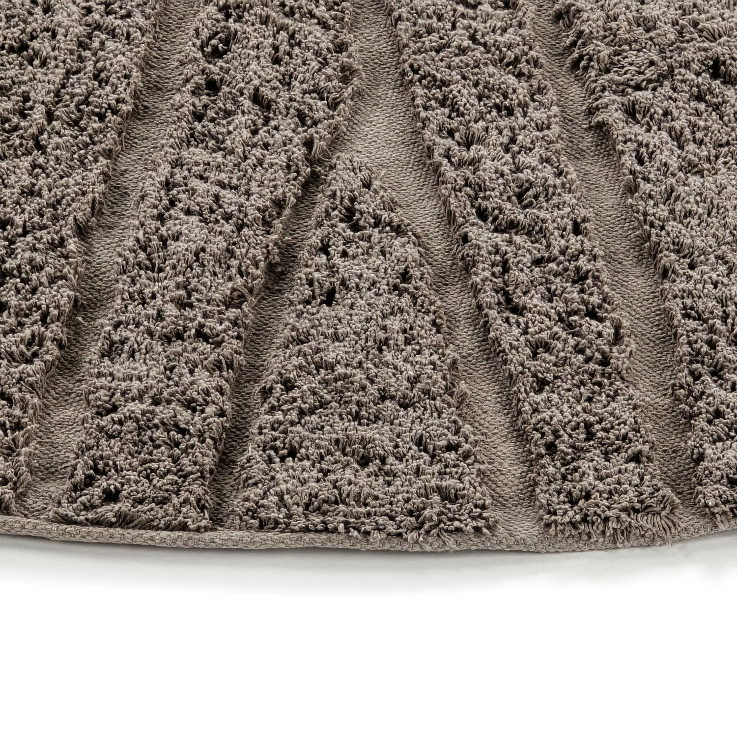 Round rug - Farley Natural Cotton Shaggy (taupe)