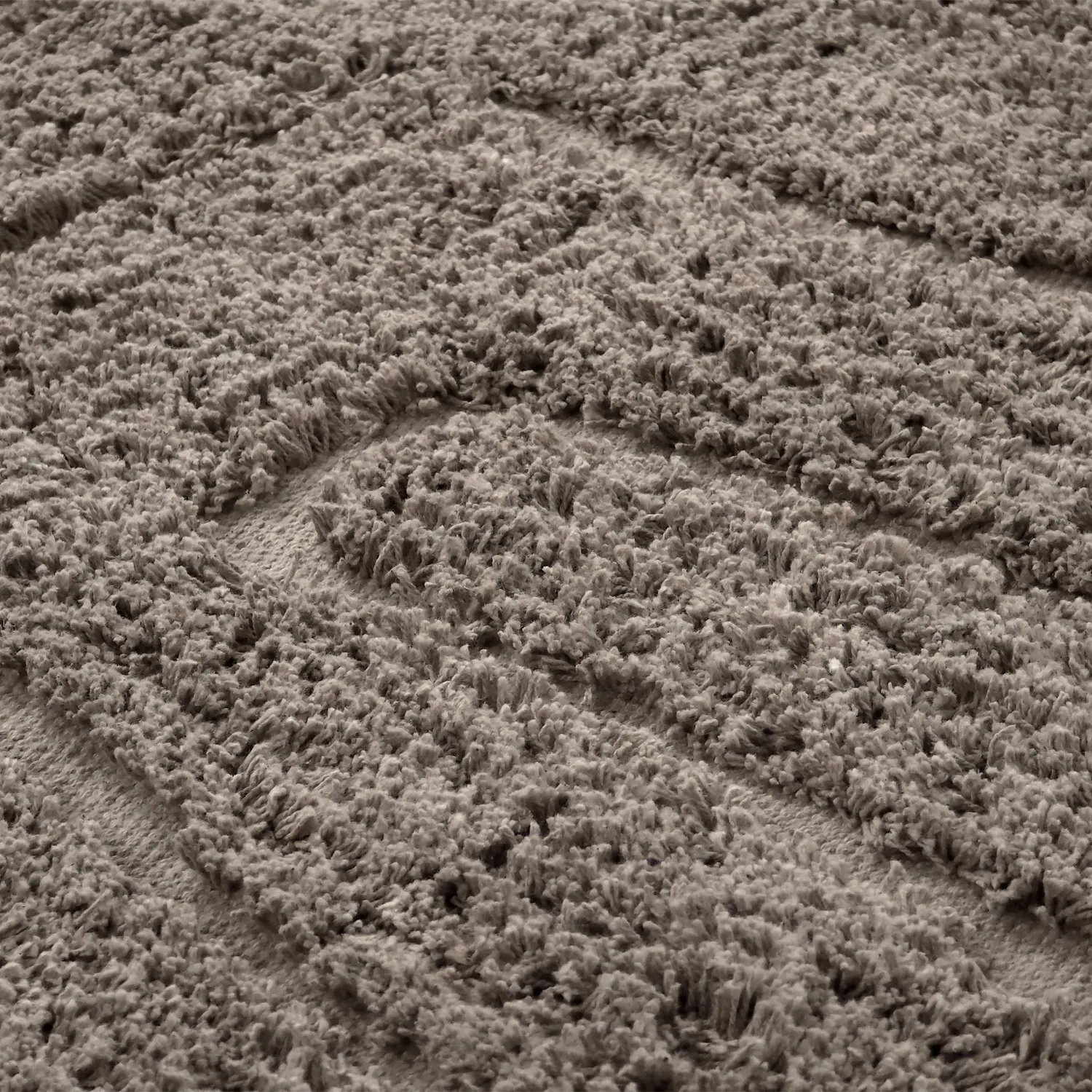 Round rug - Farley Natural Cotton Shaggy (taupe)