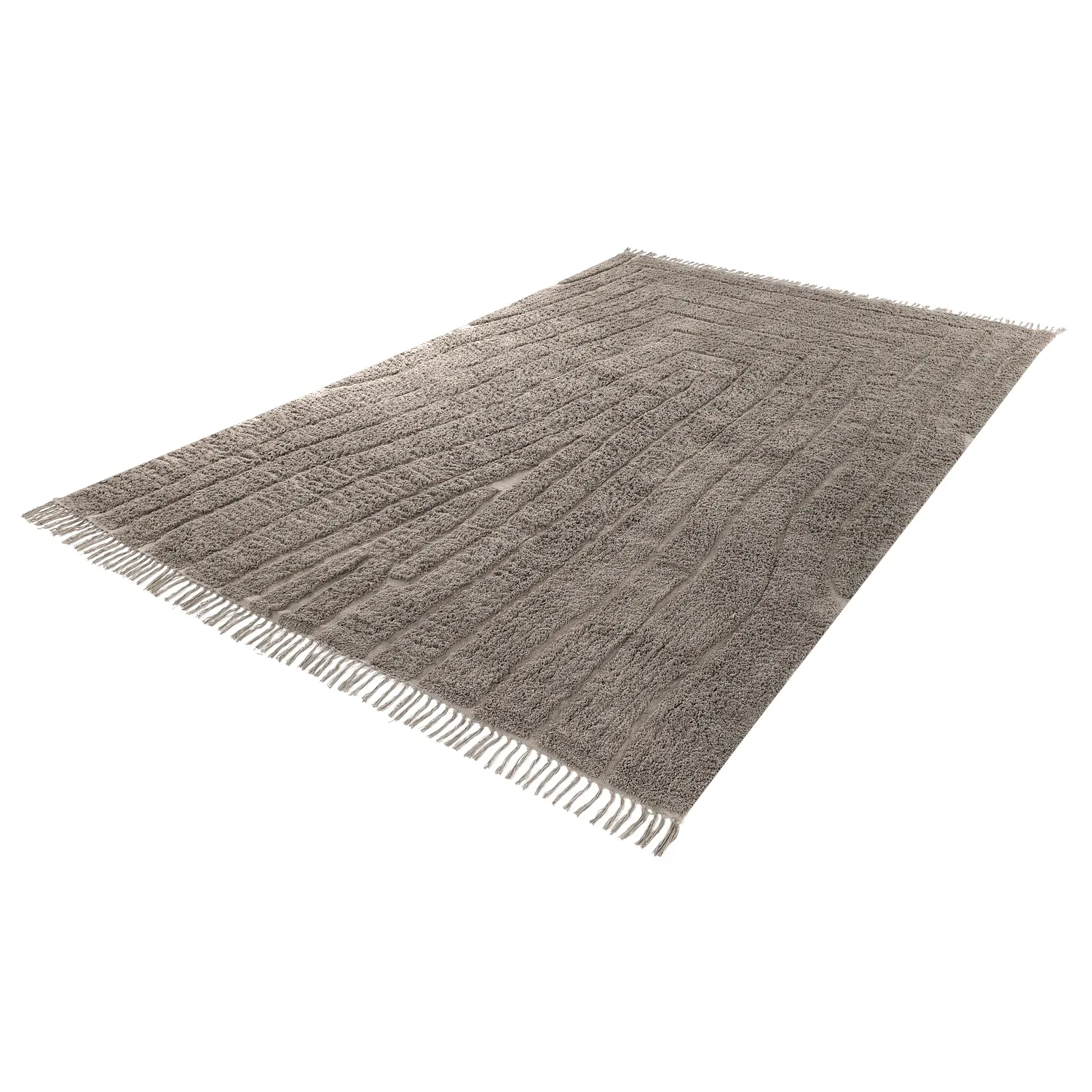 Shaggy rugs - Farley Natural Cotton Shaggy (taupe)