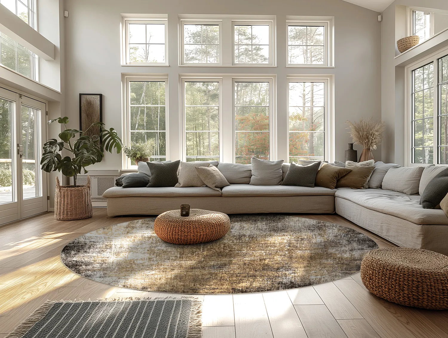 Round rug - Florent (brown)