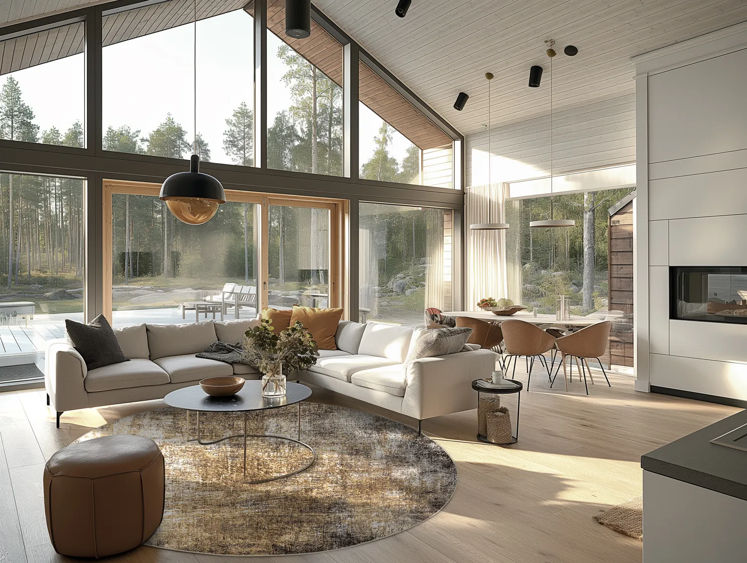 Round rug - Florent (brown)