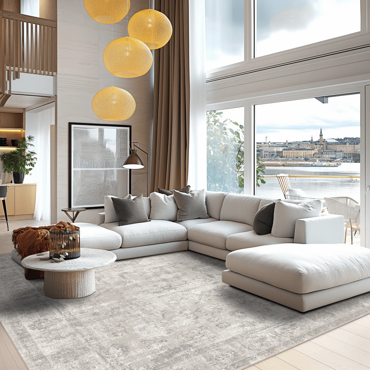 Round rug - Gombalia (grey)