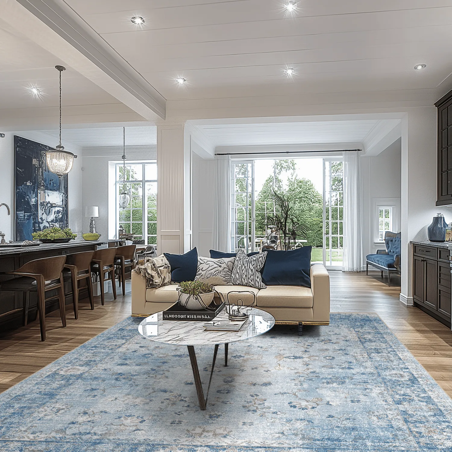 Wilton rug - Gombalia (light blue)