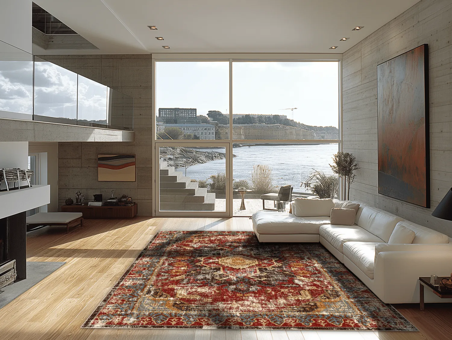Wilton rug - Idri (red/multi)