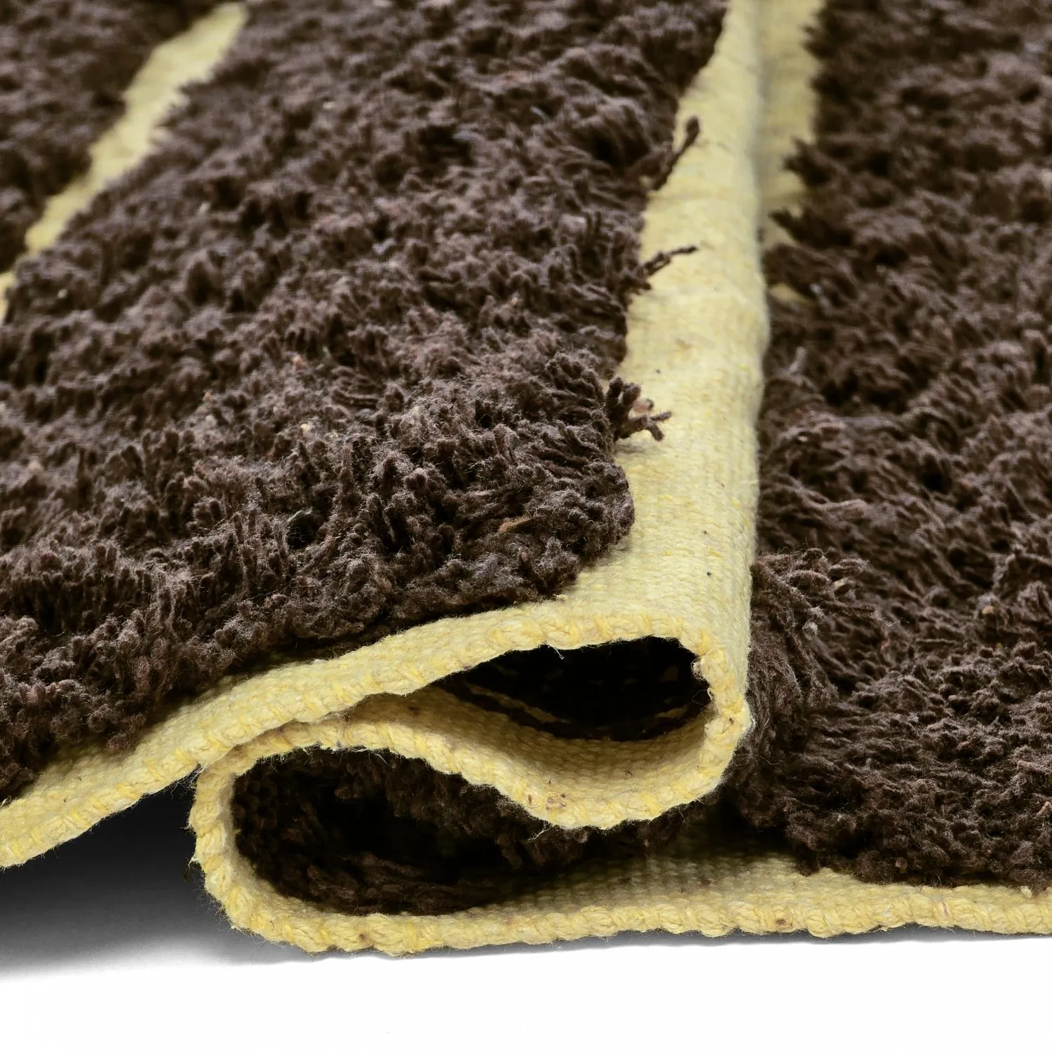 Shaggy rugs - Ikara Natural Cotton Shaggy (brown)