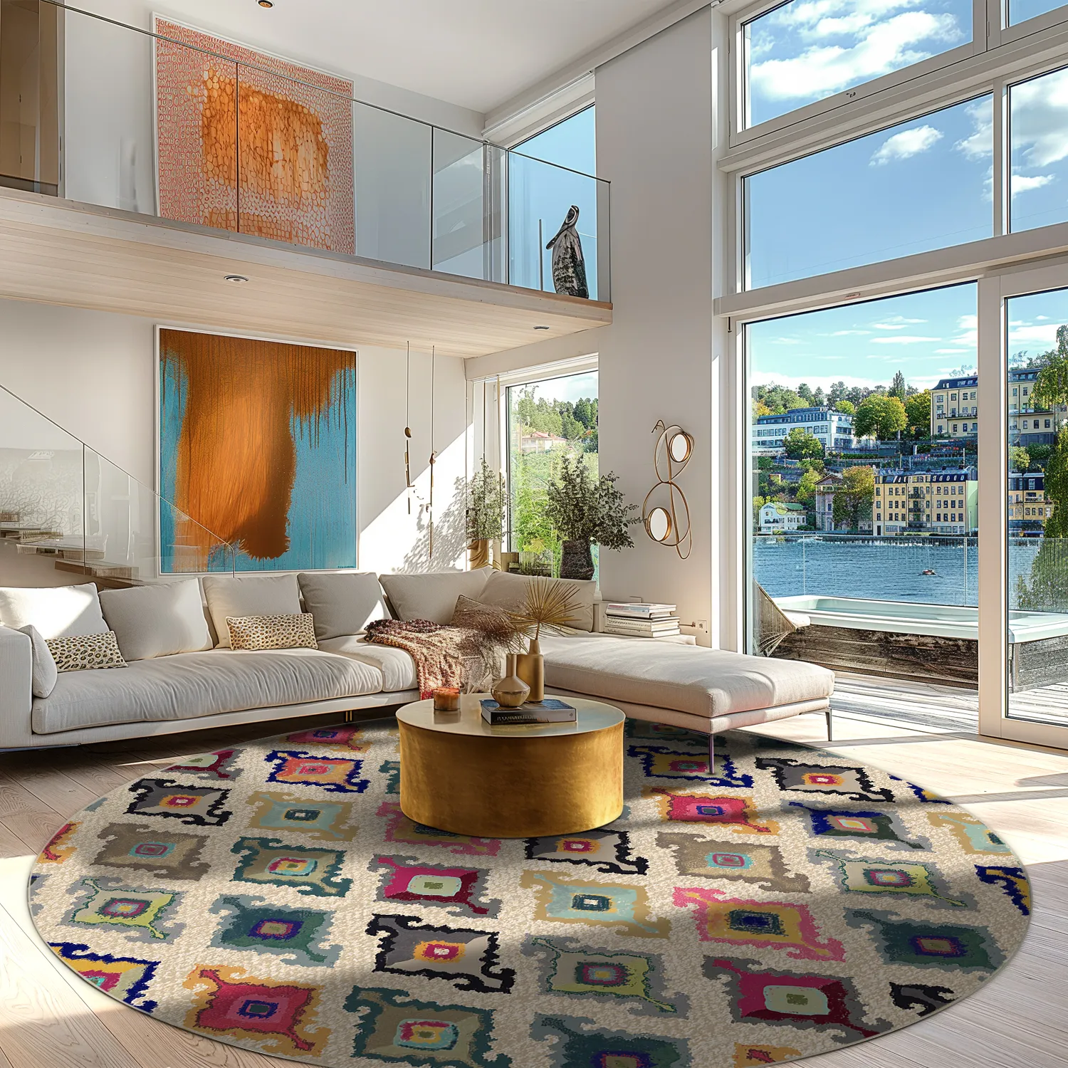 Round rug - Isparta (multi)