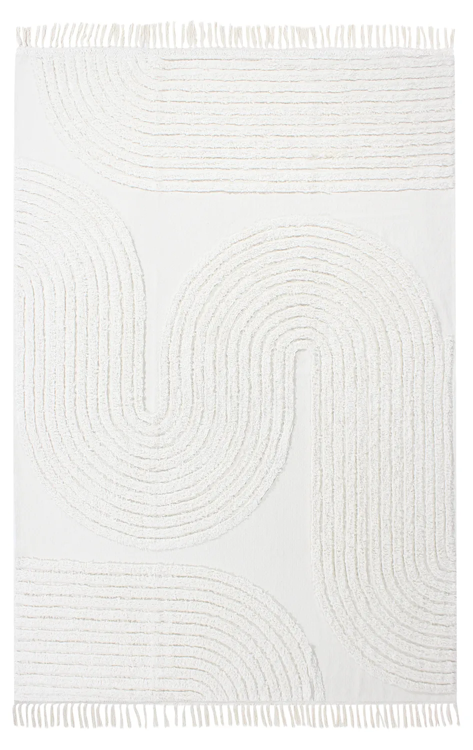 Shaggy rugs - Jovie Natural Cotton Shaggy (offwhite)