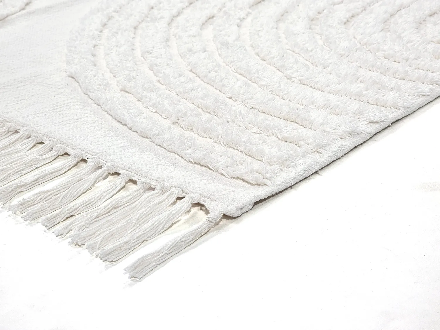 Shaggy rugs - Jovie Natural Cotton Shaggy (offwhite)
