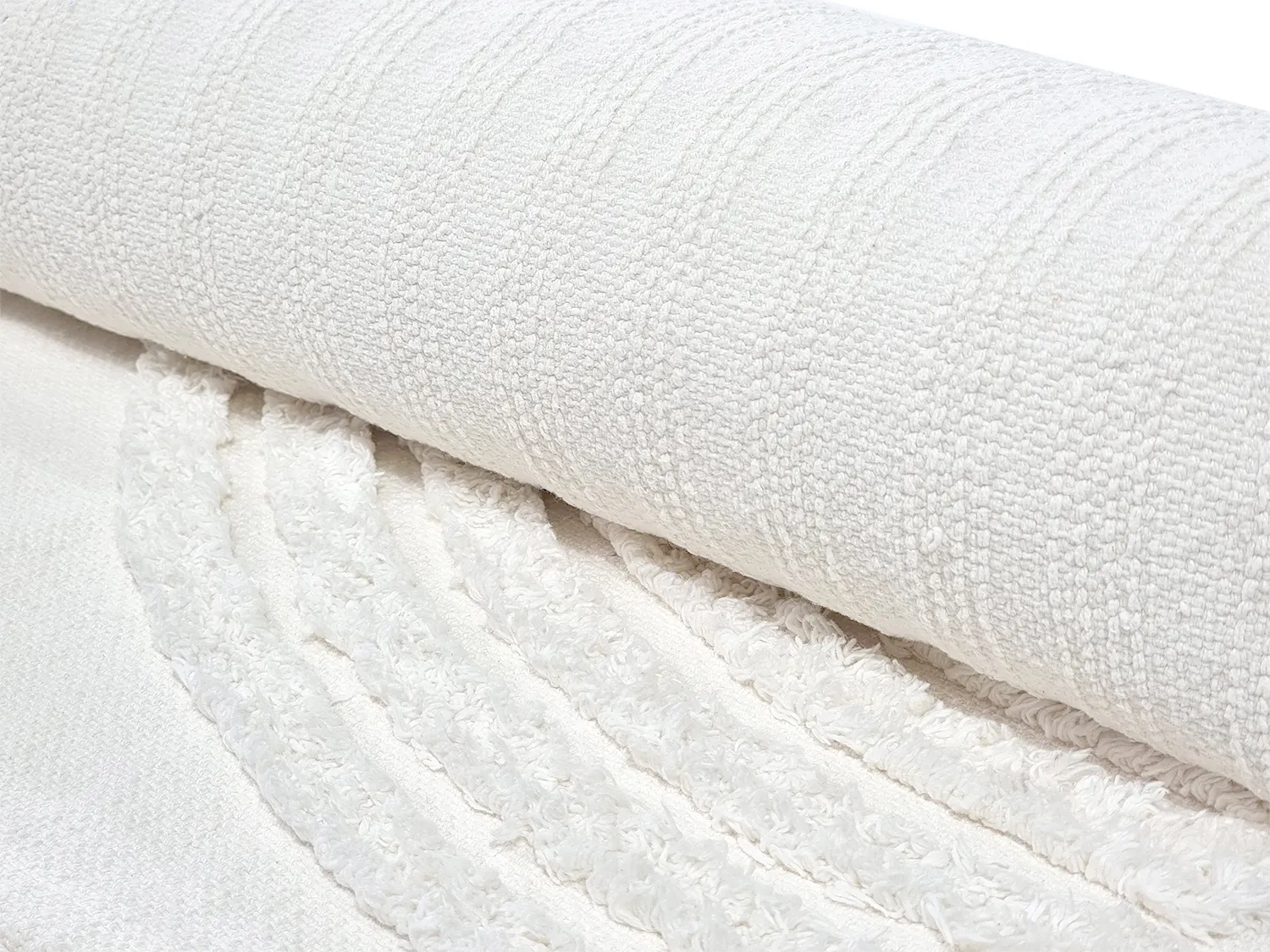 Shaggy rugs - Jovie Natural Cotton Shaggy (offwhite)