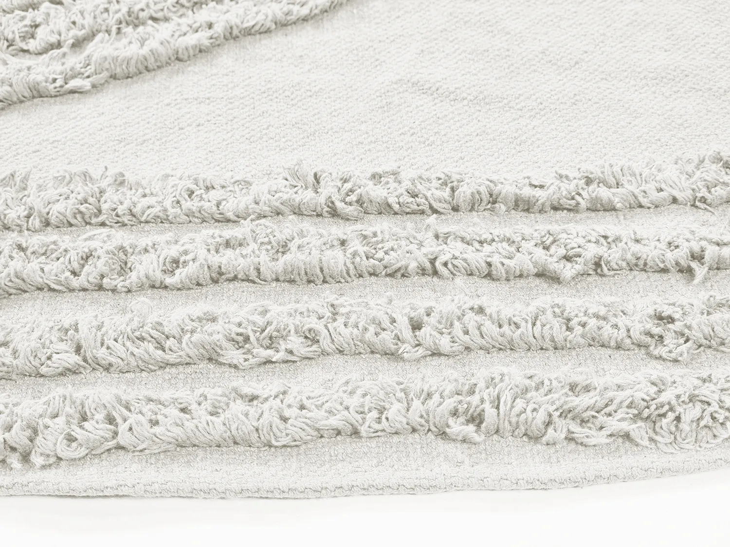 Round rug - Jovie Natural Cotton Shaggy (offwhite)