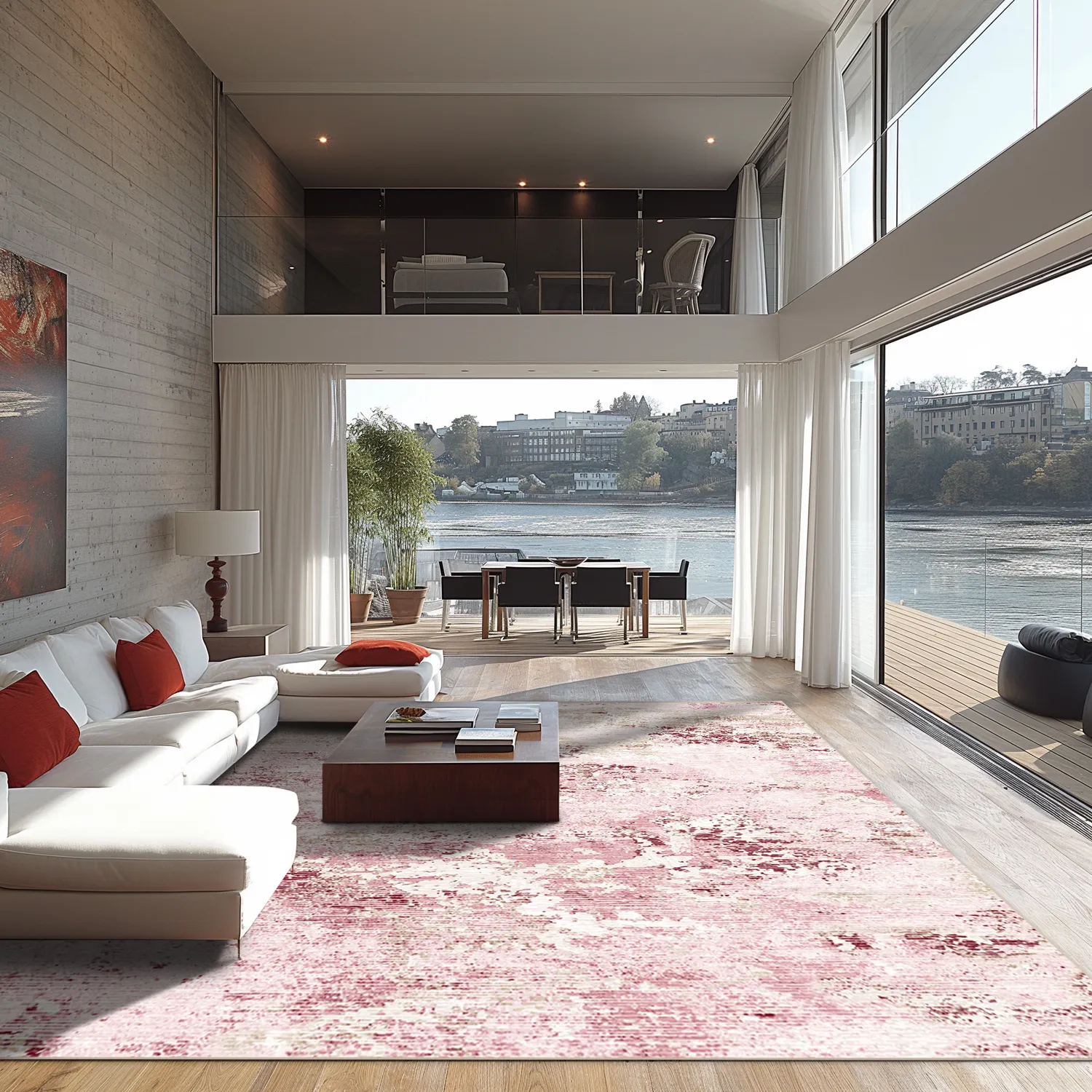 Wilton rug - Jufrah (pink)