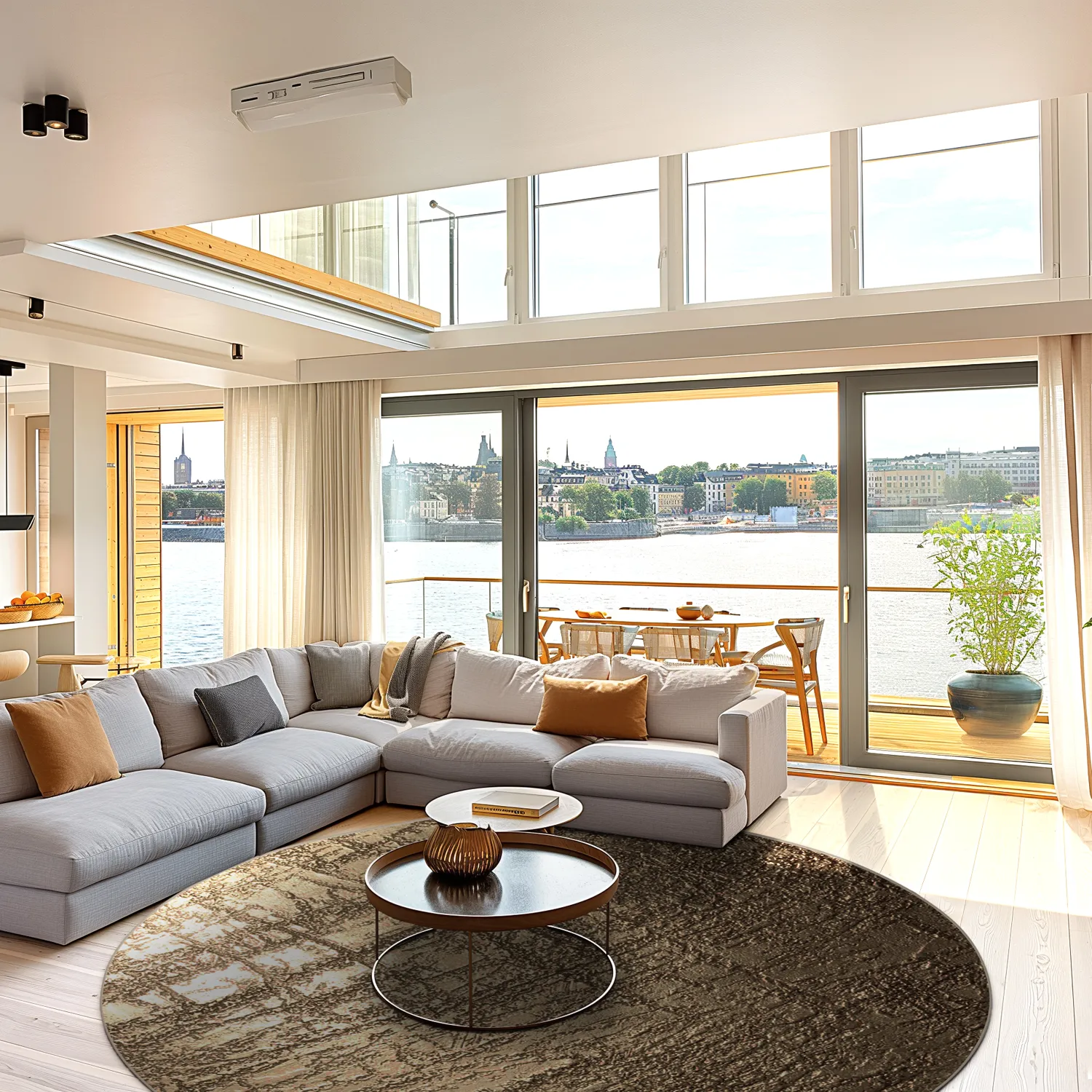 Round rug - Junes (gold)