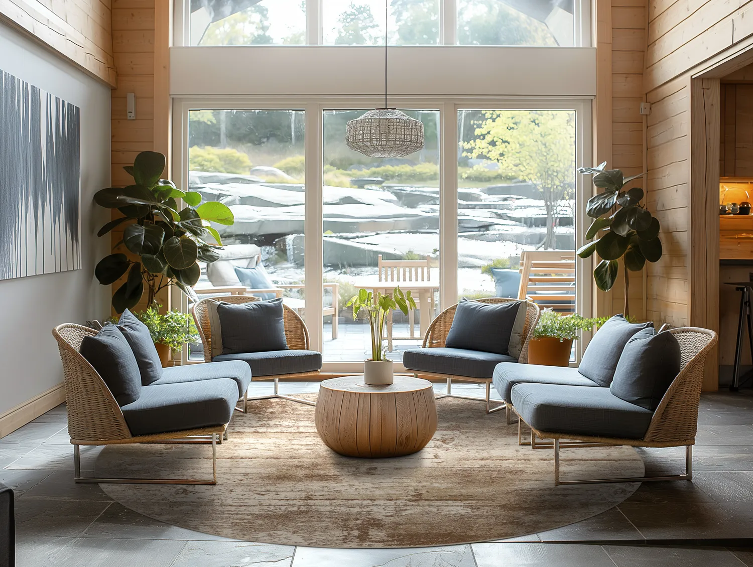 Round rug - Kebira (beige)