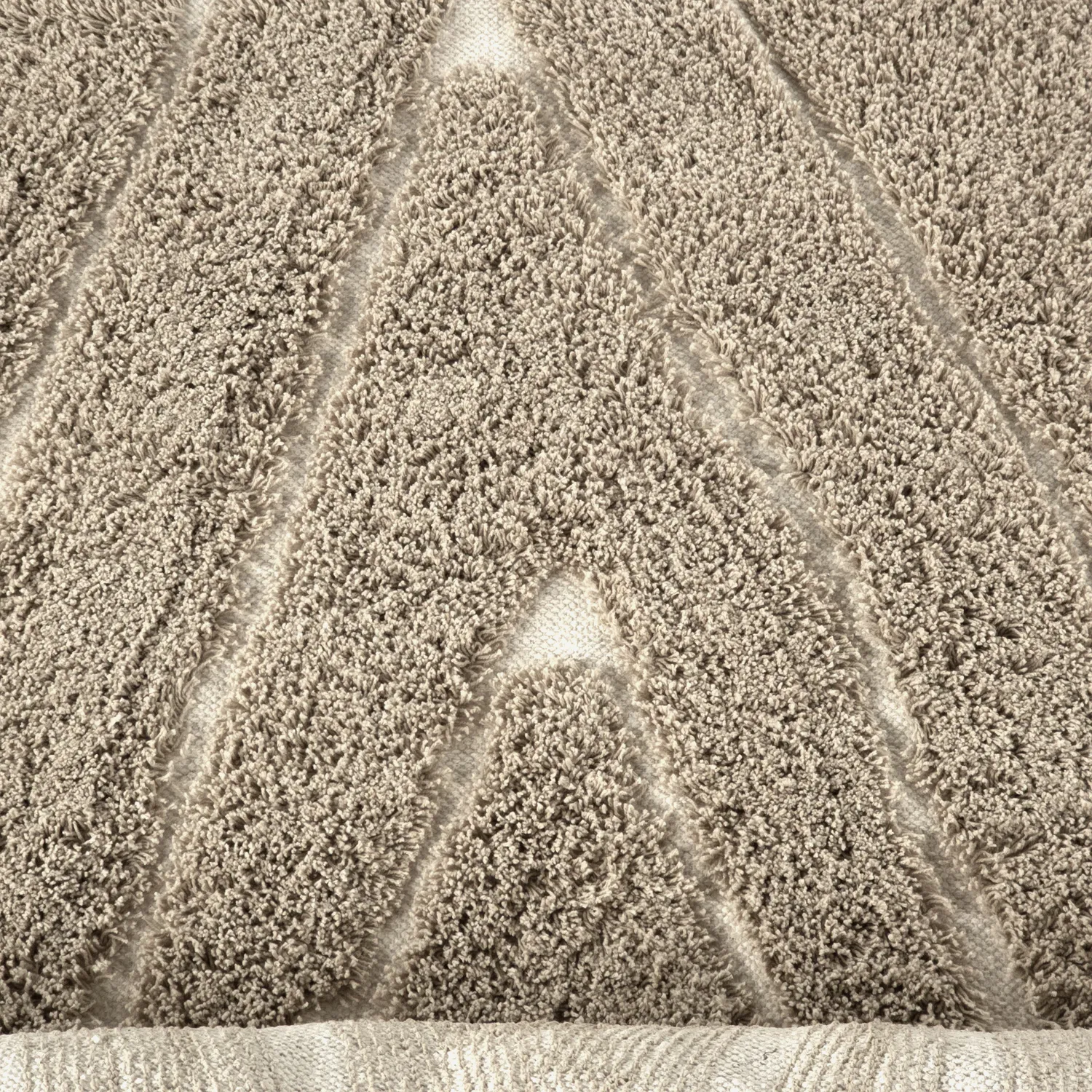 Shaggy rugs - Kindon Natural Cotton Shaggy (beige/white)
