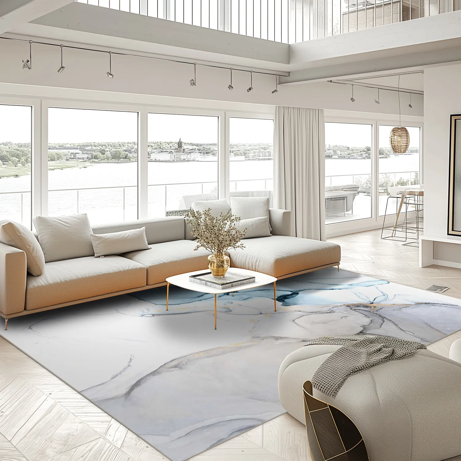 Wilton rug - Koloa (blue)